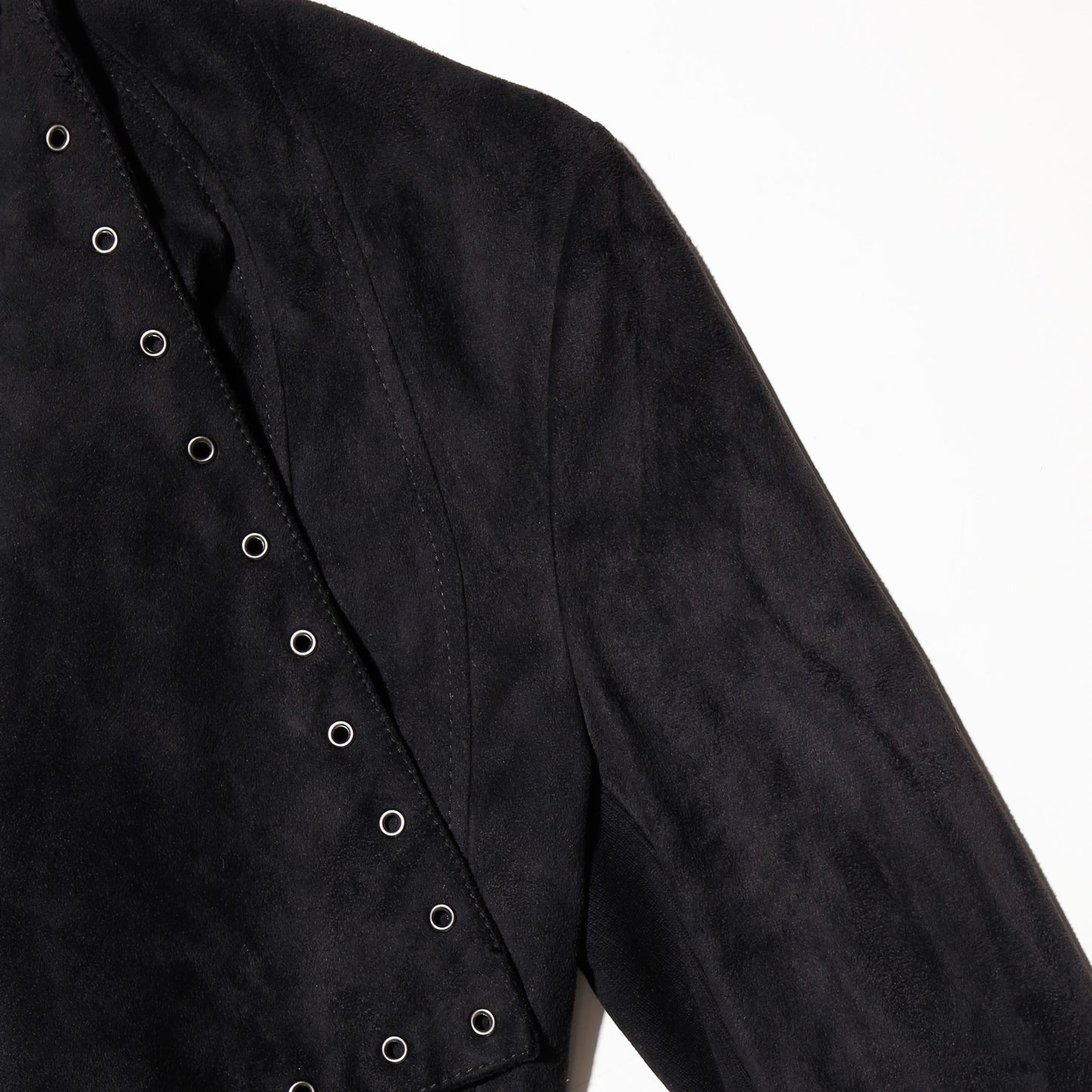 vintage eyelet drape jacket