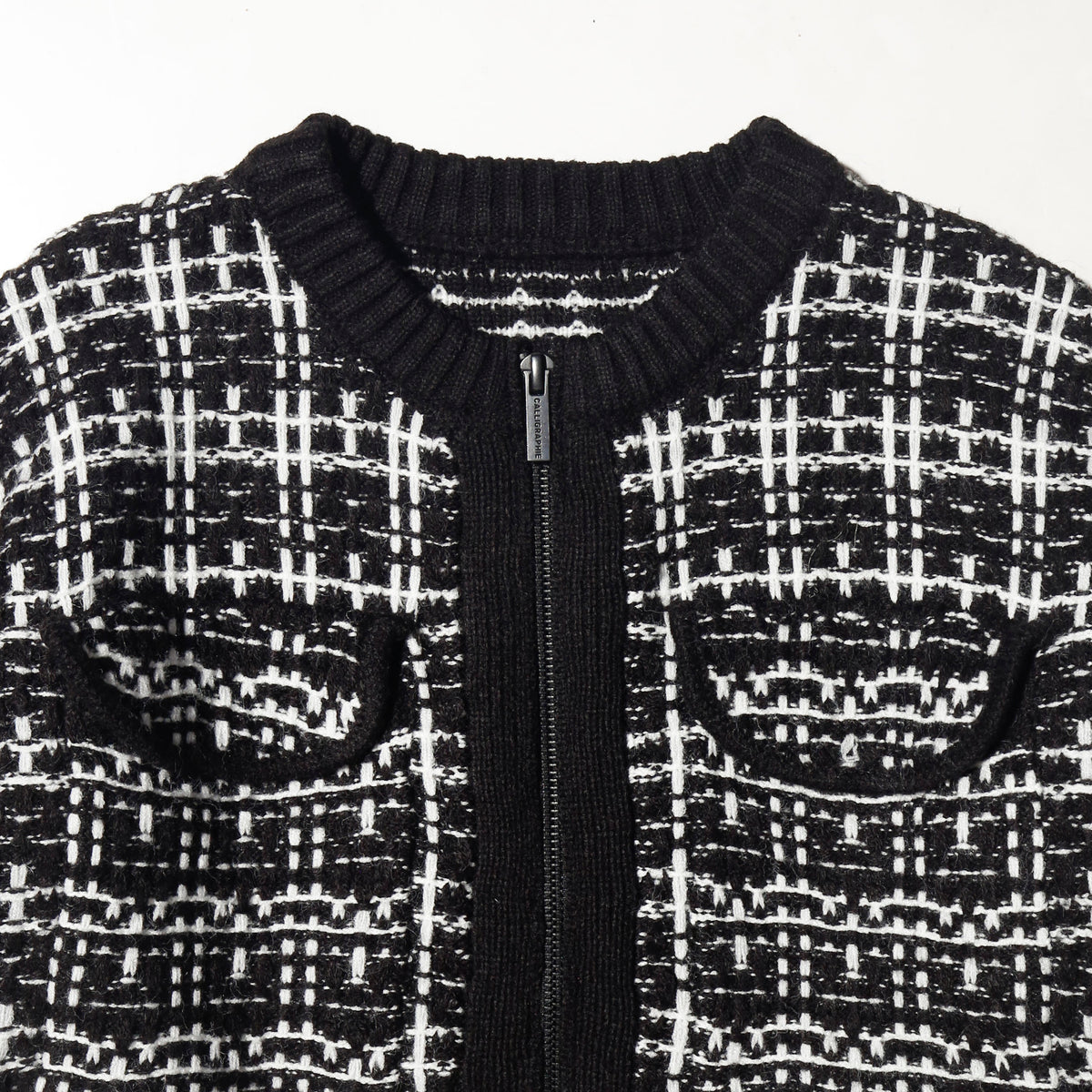 vintage cropped knit chanel jacket