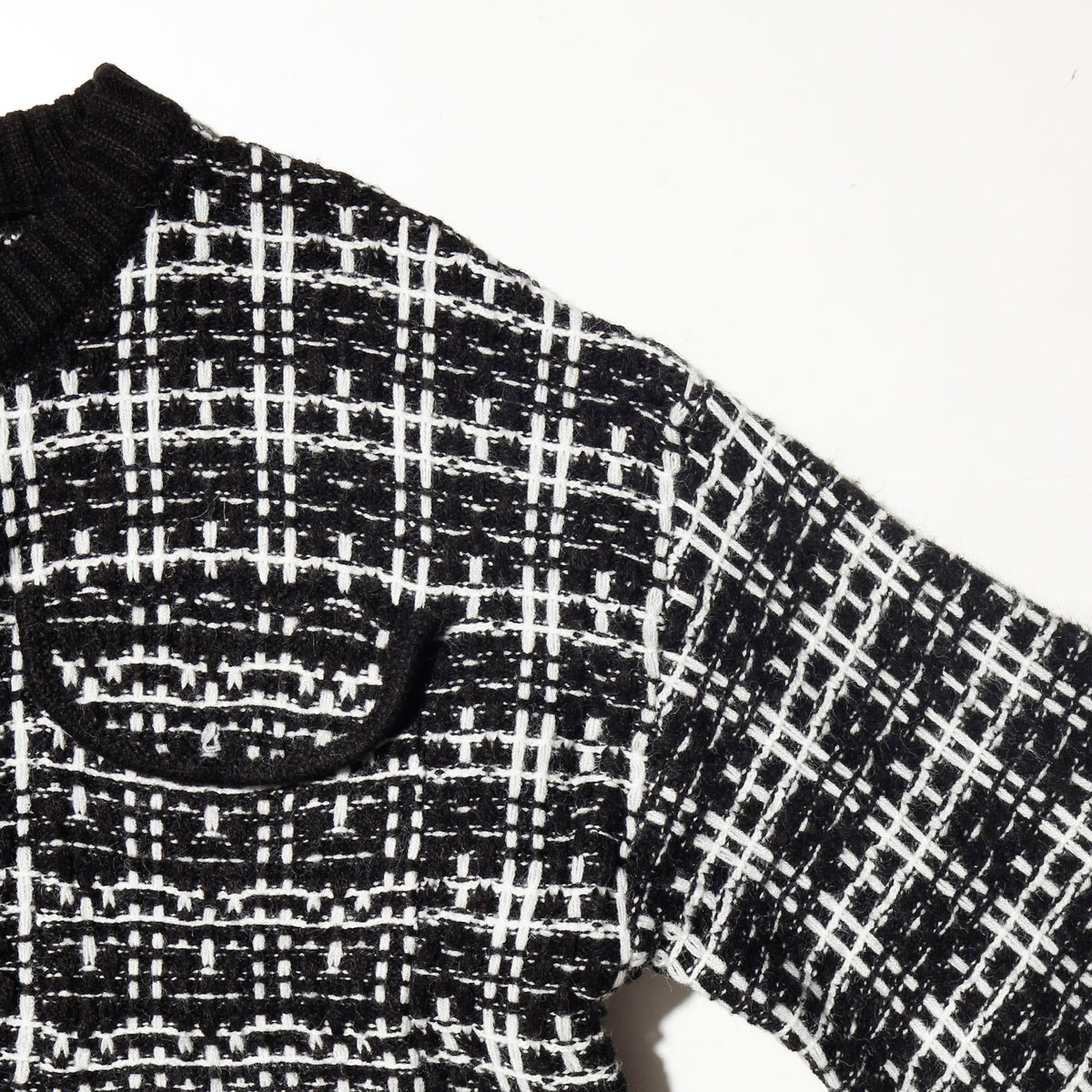 vintage cropped knit chanel jacket