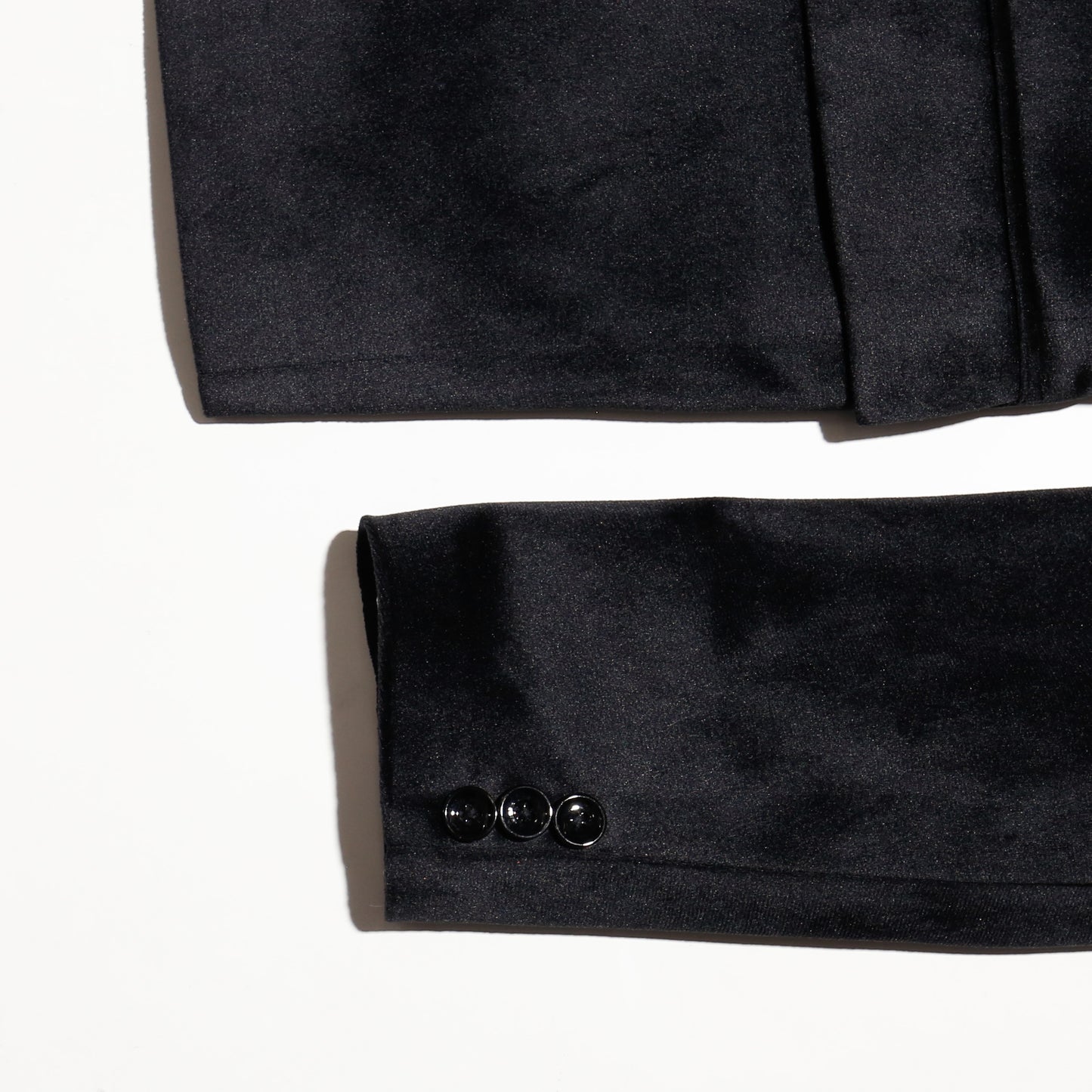 vintage mandarin collar velvet jacket