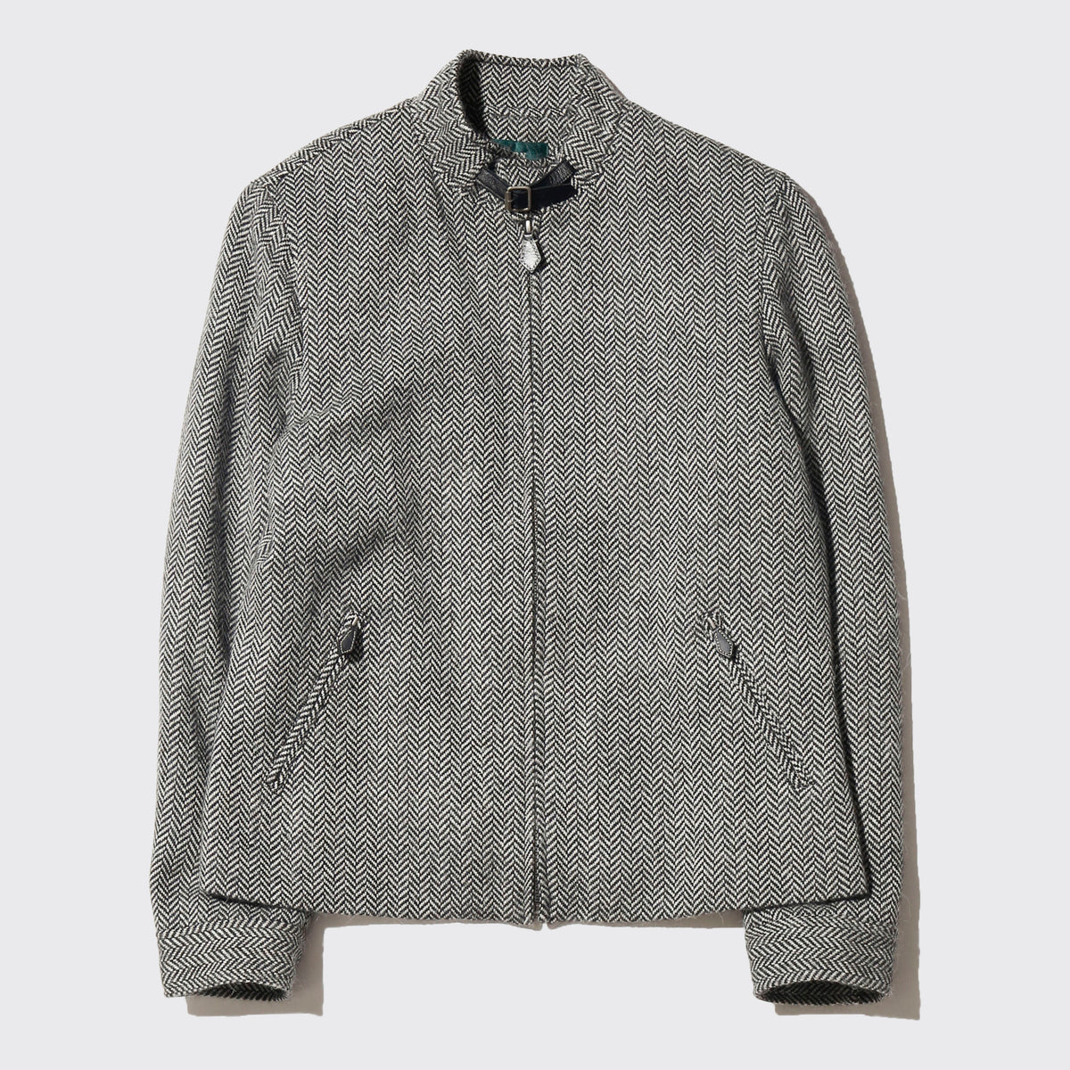 vintage lauren ralph lauren chin strap herringbone jacket