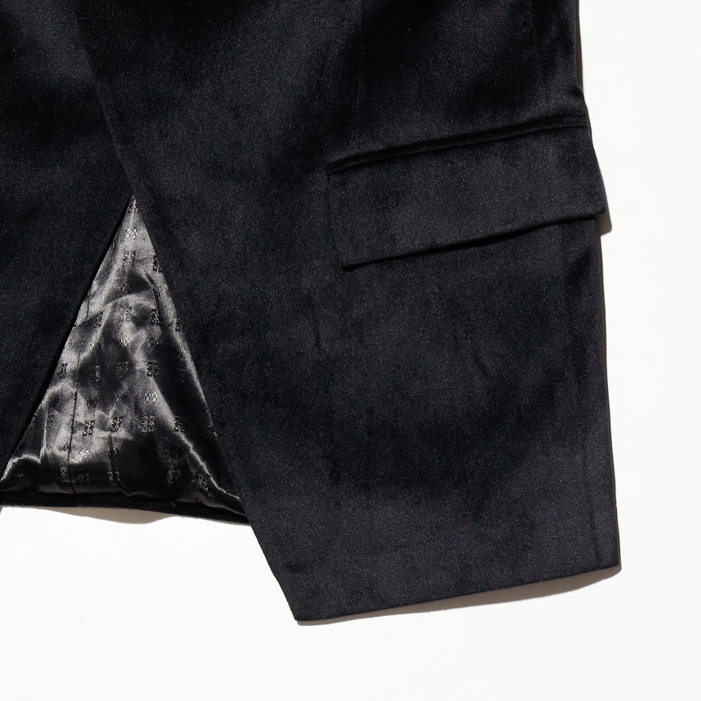 vintage mandarin collar velvet jacket