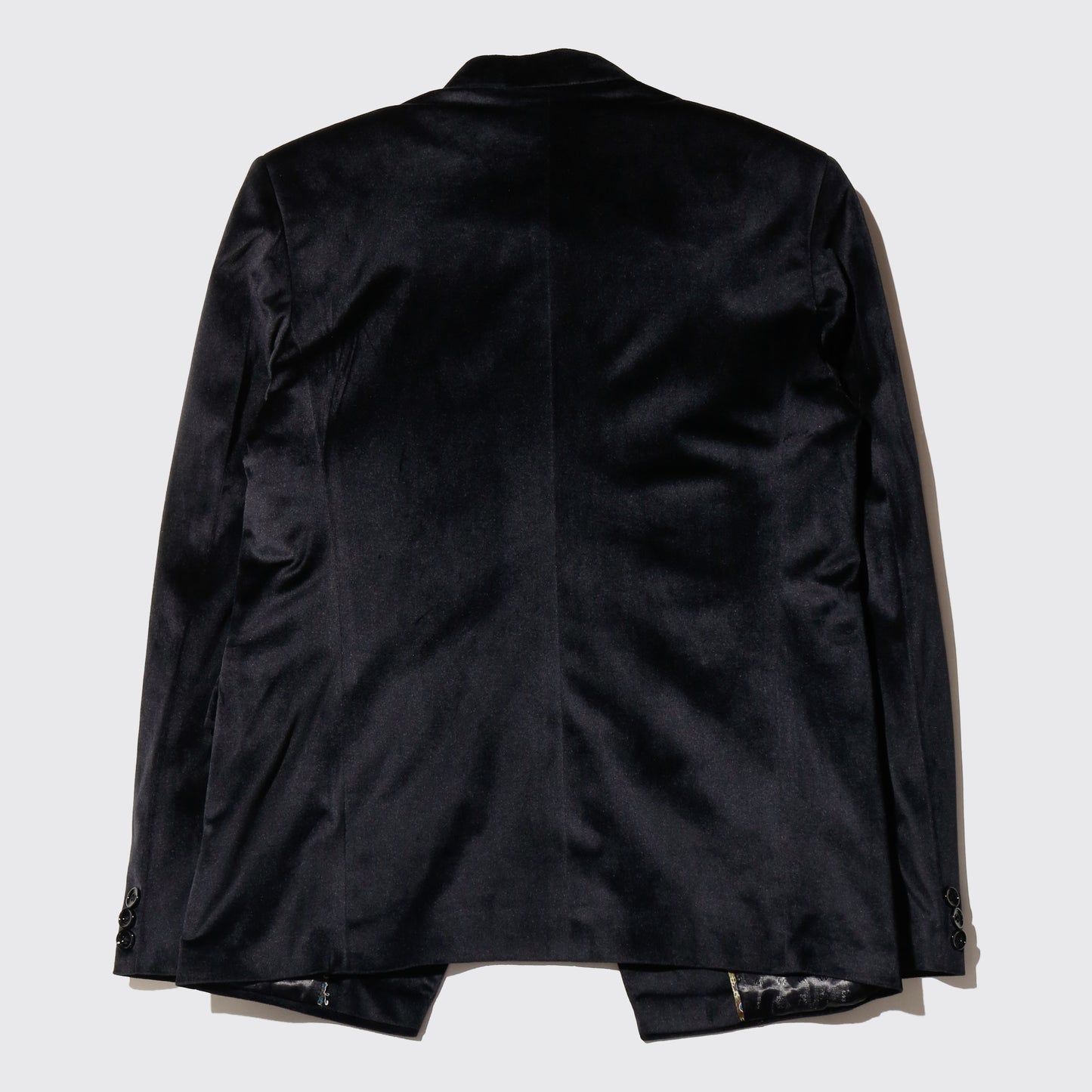 vintage mandarin collar velvet jacket