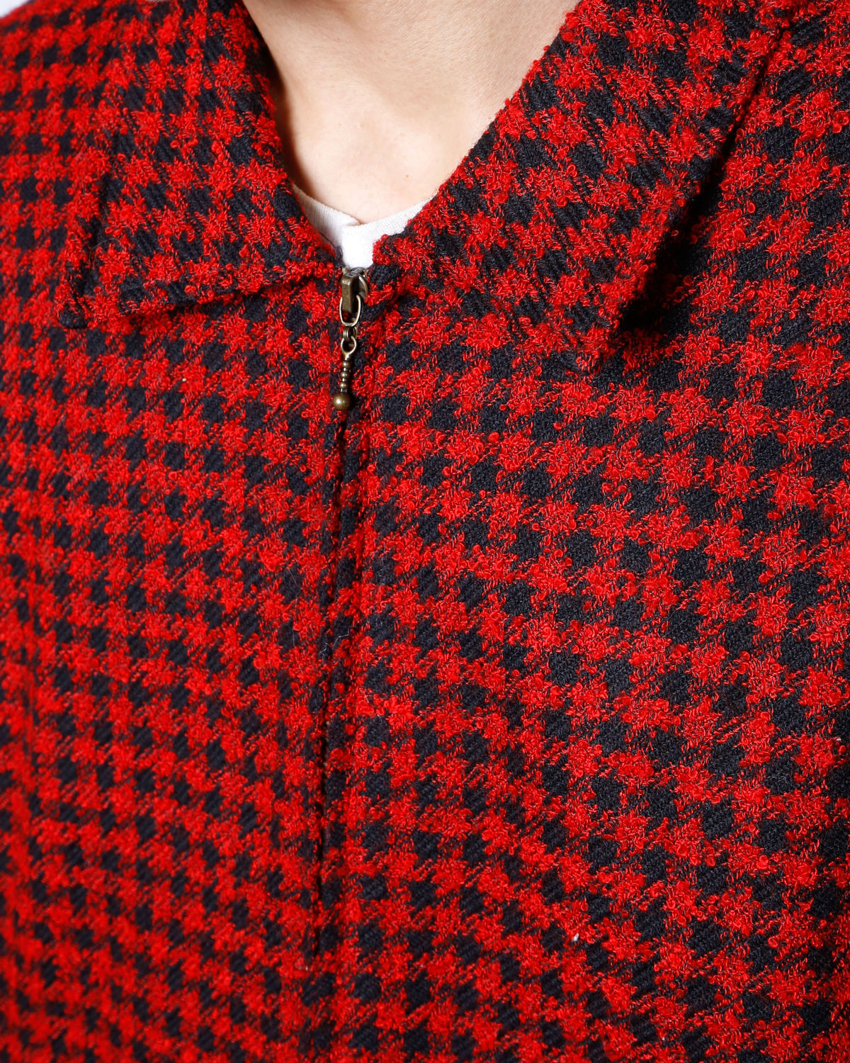 vintage houndstooth tweed jacket