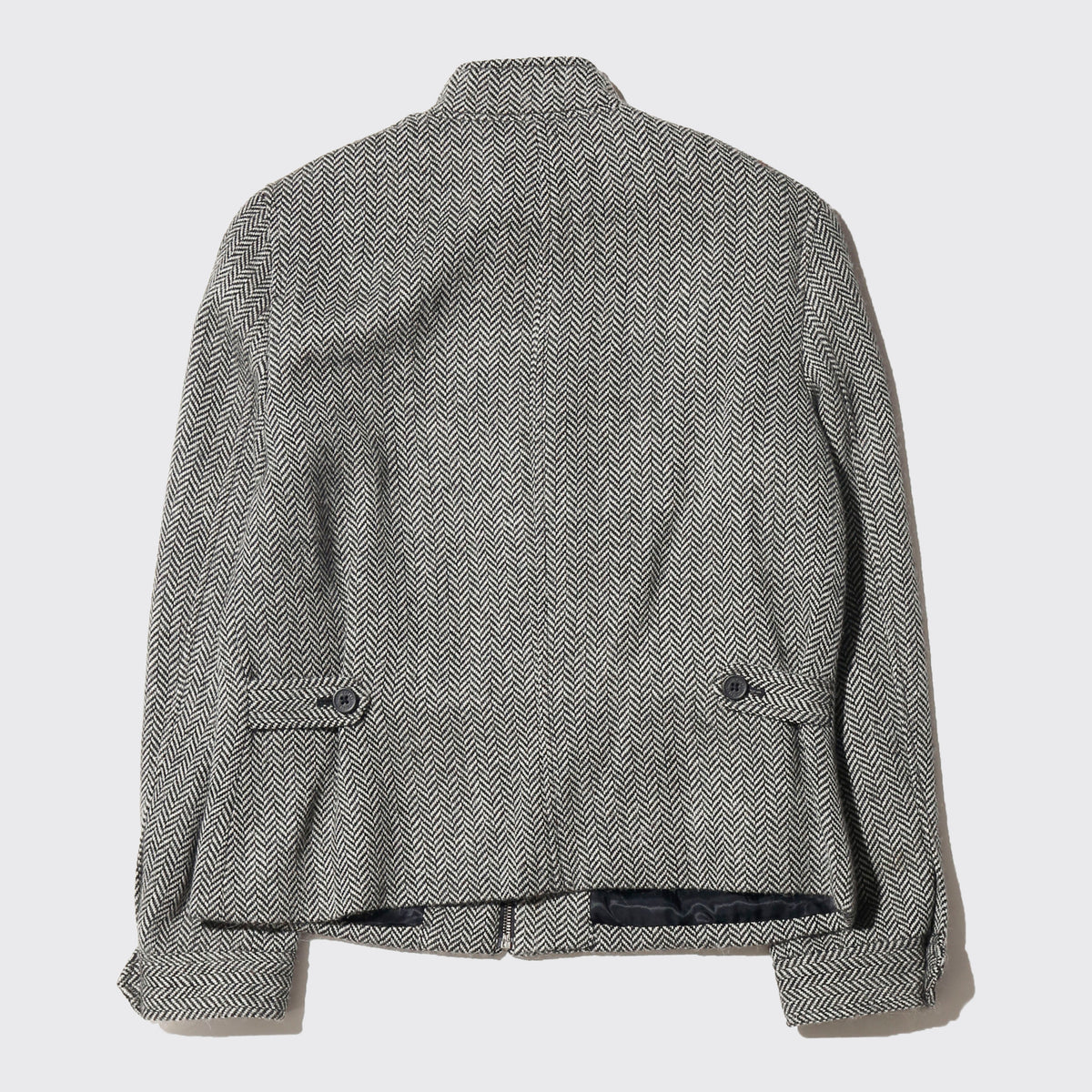 vintage lauren ralph lauren chin strap herringbone jacket