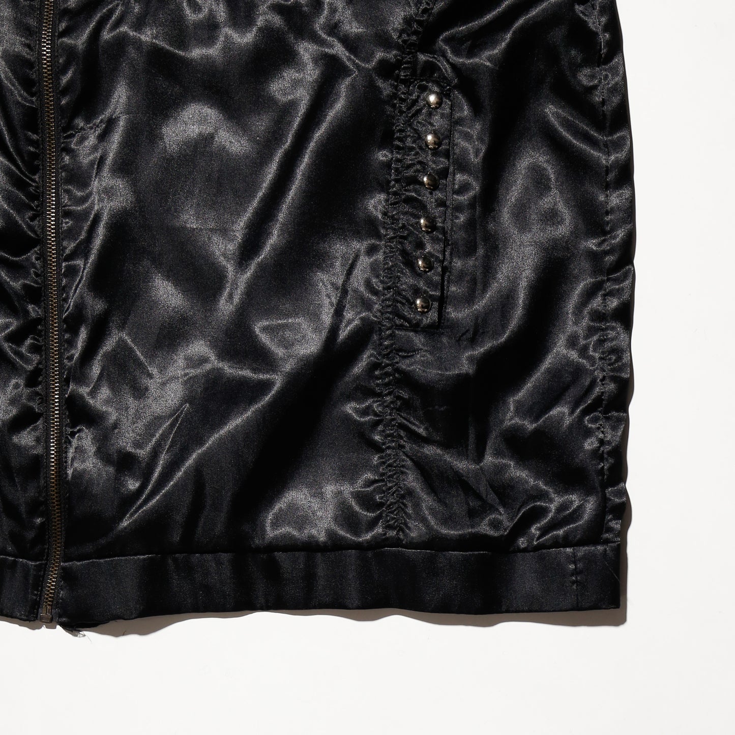 vintage studs satin utility jacket
