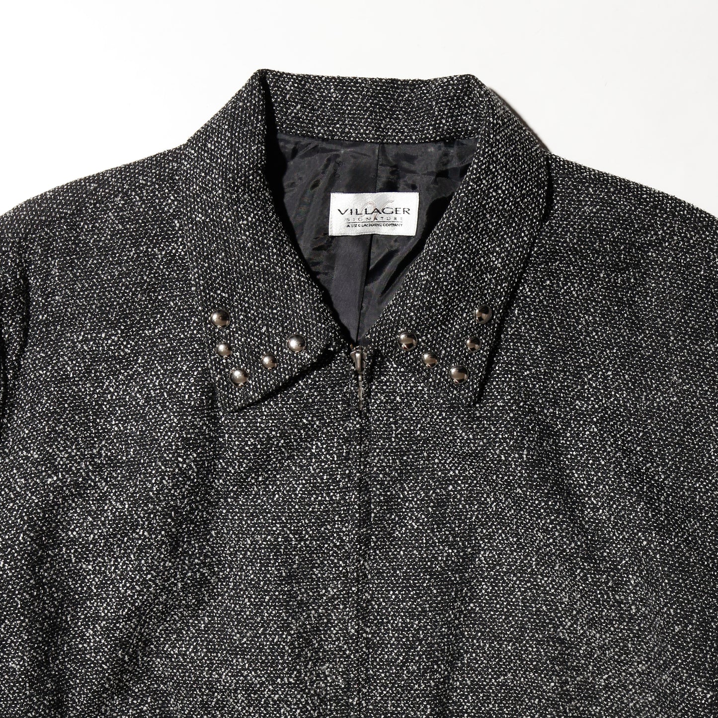 vintage studs jacquard jacket