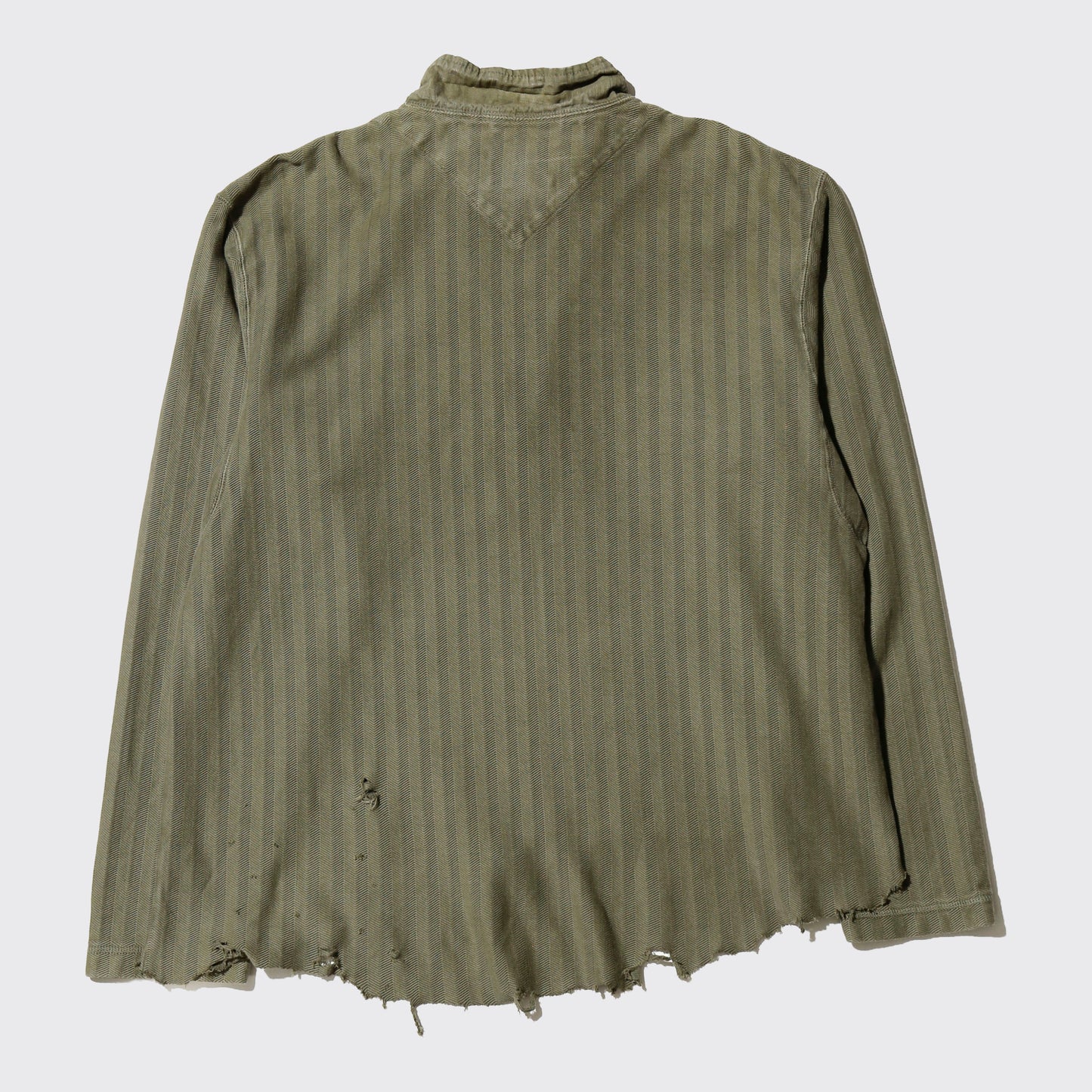 *one-off broken half zip pullover