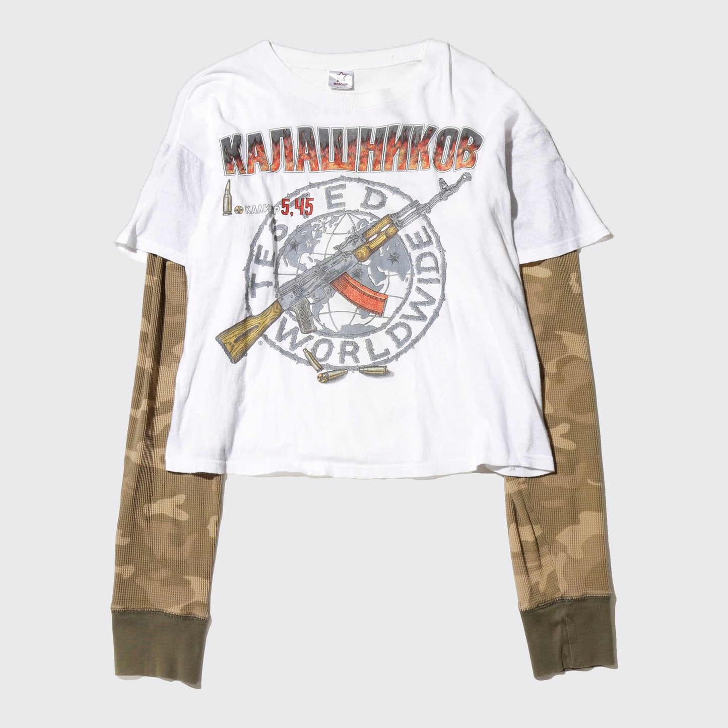 *one-off cropped hybrid l/s