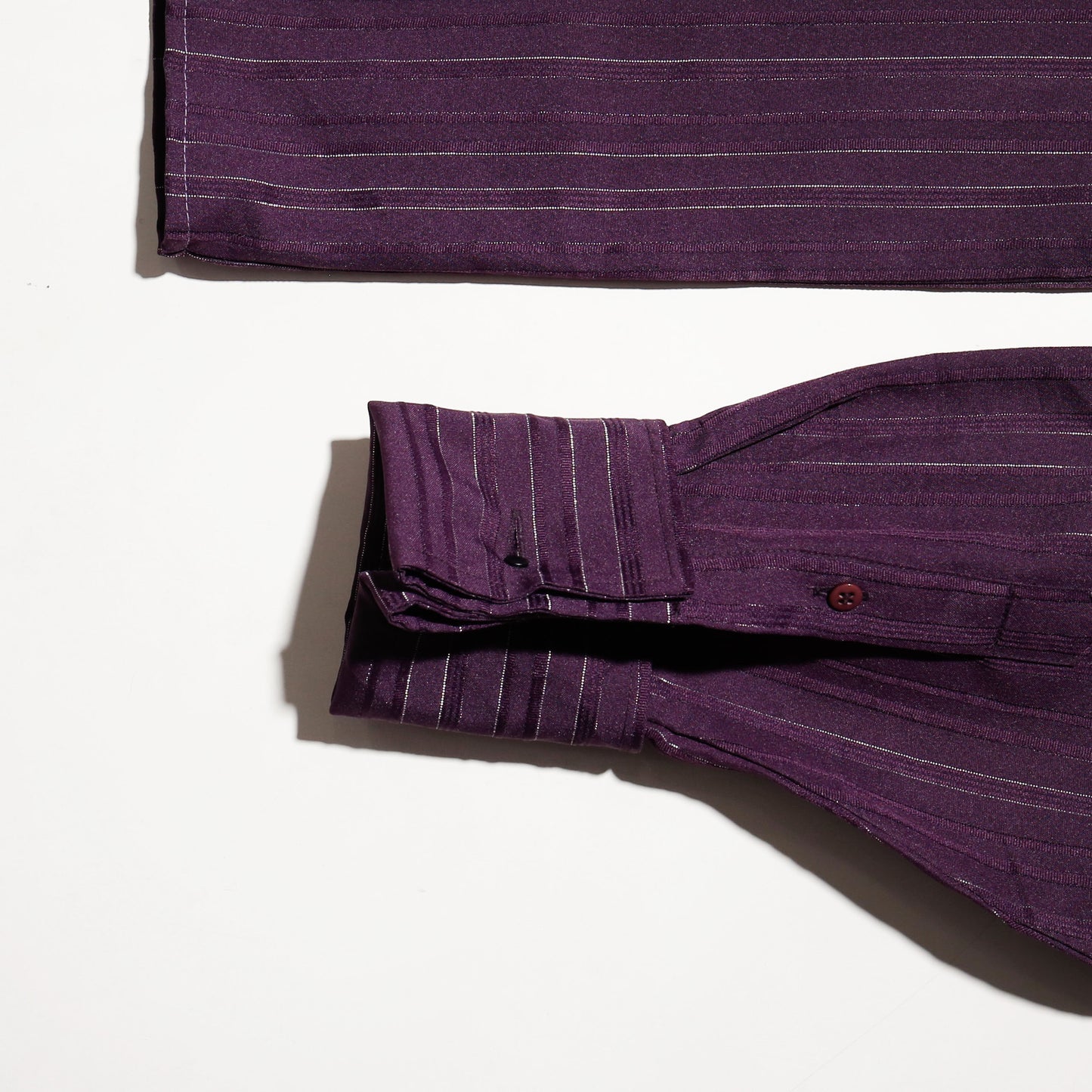 *one-off cropped bowtie stripe shirt