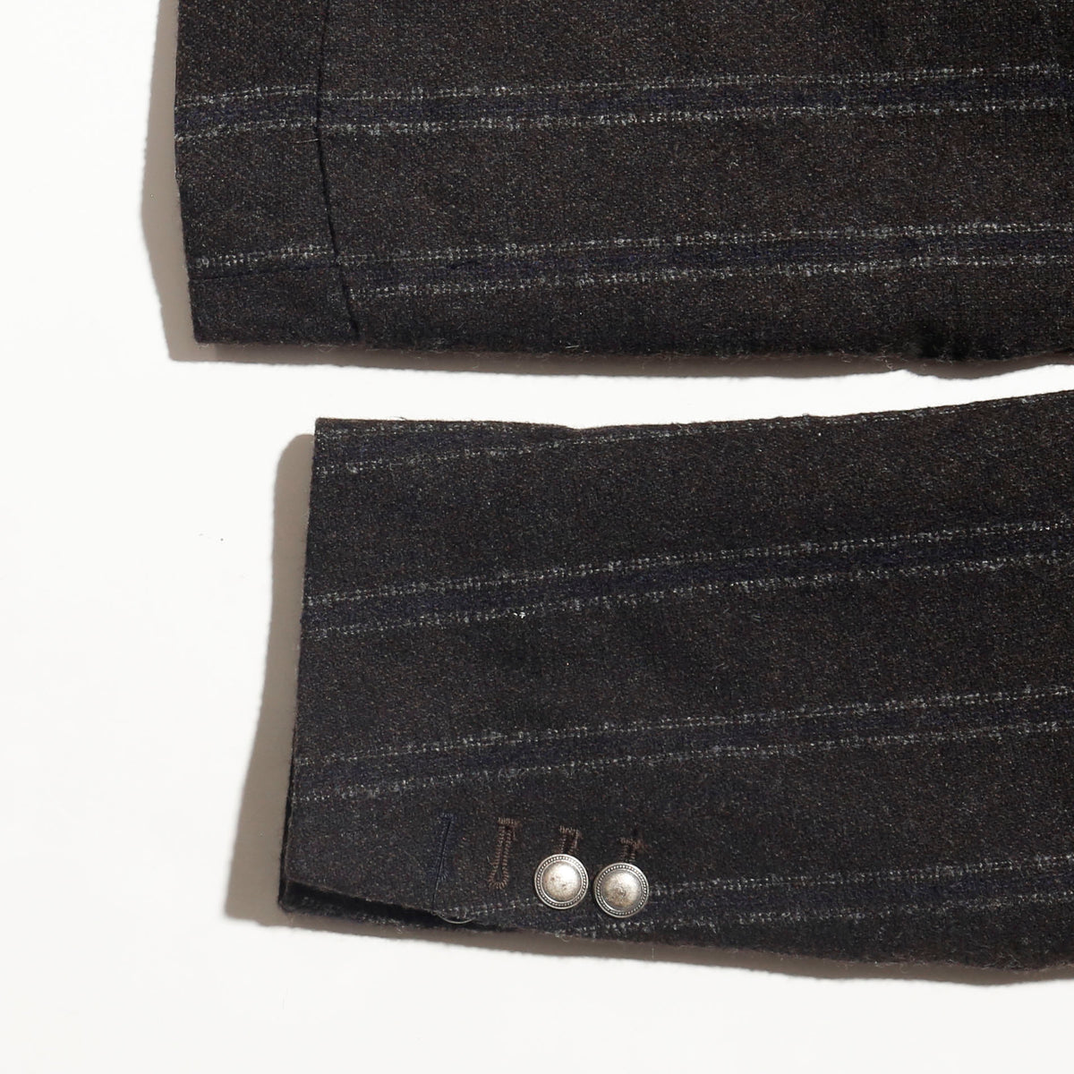 vintage euro stripe double breasted wool blazer