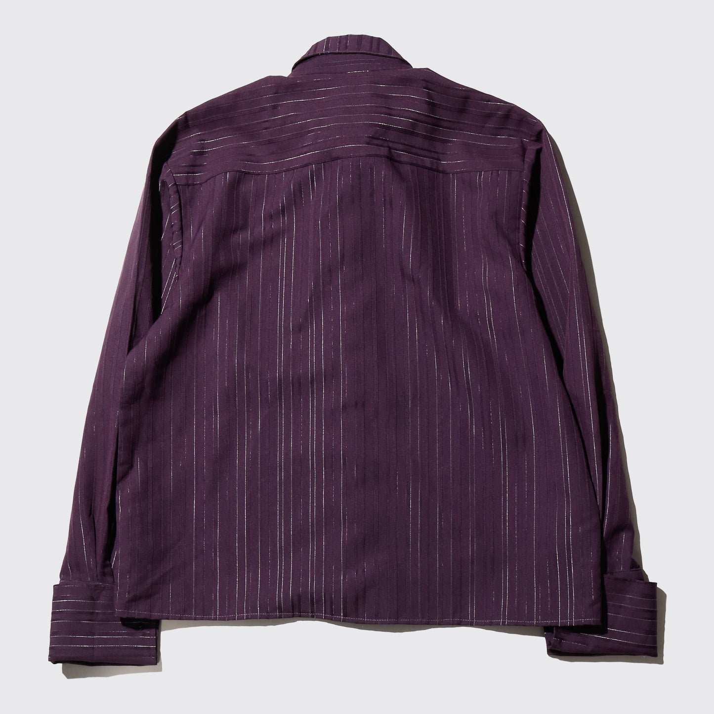 *one-off cropped bowtie stripe shirt