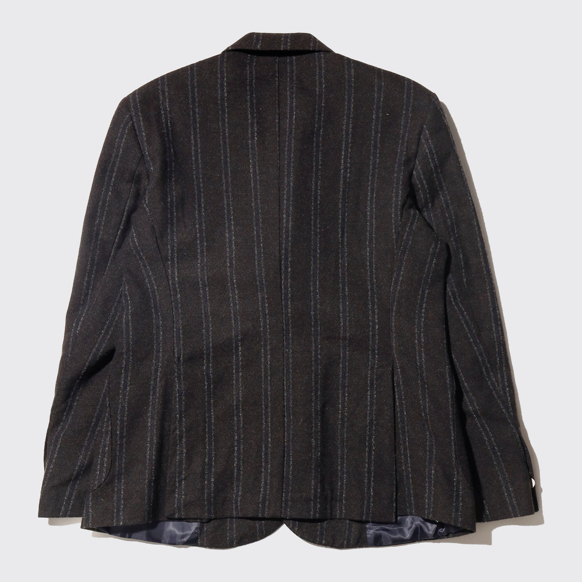 vintage euro stripe double breasted wool blazer