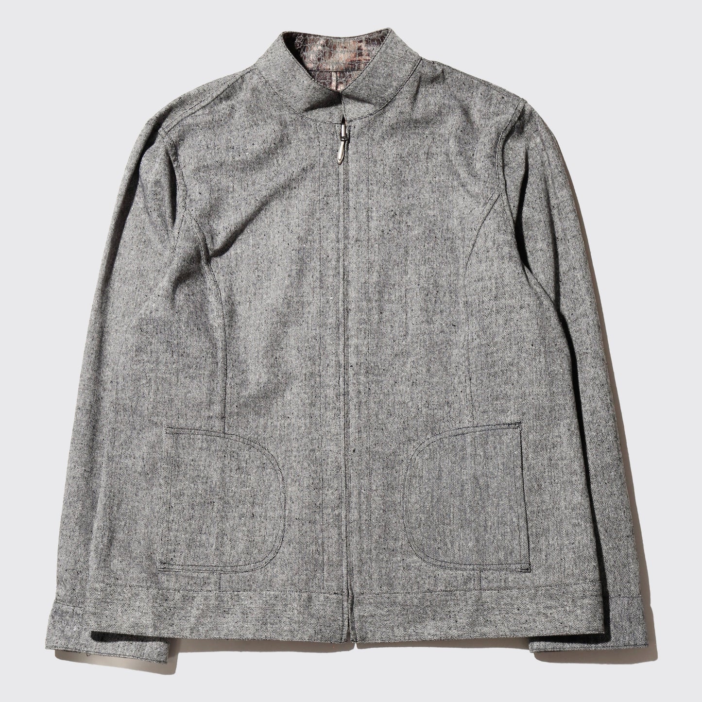 vintage chico's reversible metalic python jacket