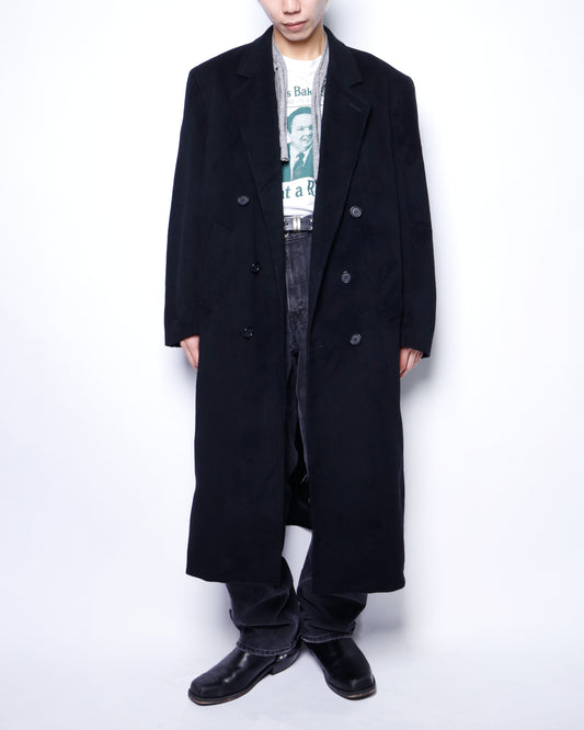 vintage cashmere double breasted chesterfield coat