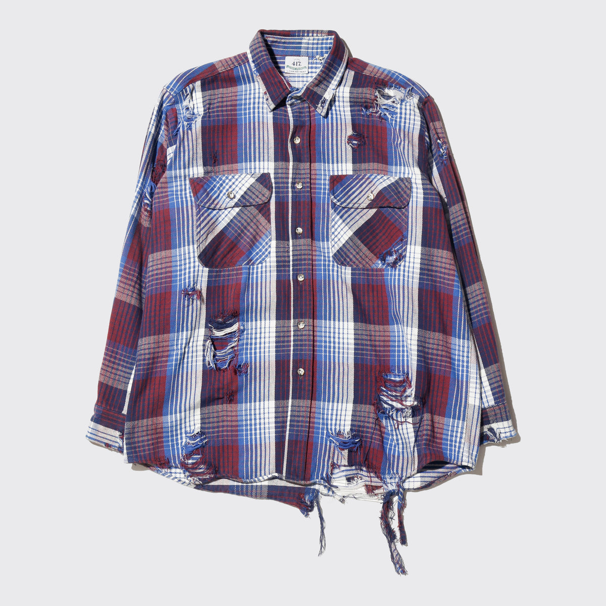 *one-off 90's van heusen broken flannel check shirt