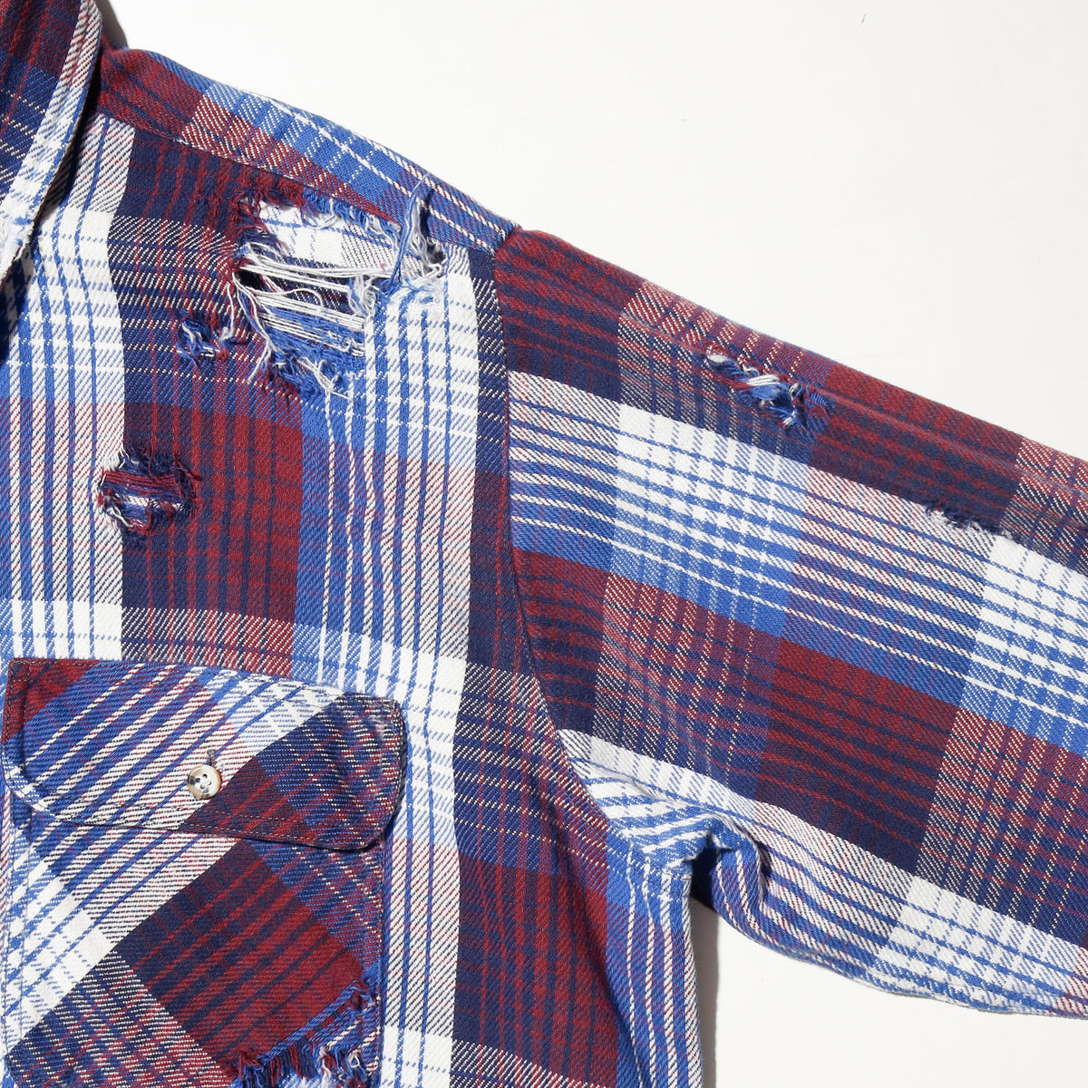 *one-off 90's van heusen broken flannel check shirt