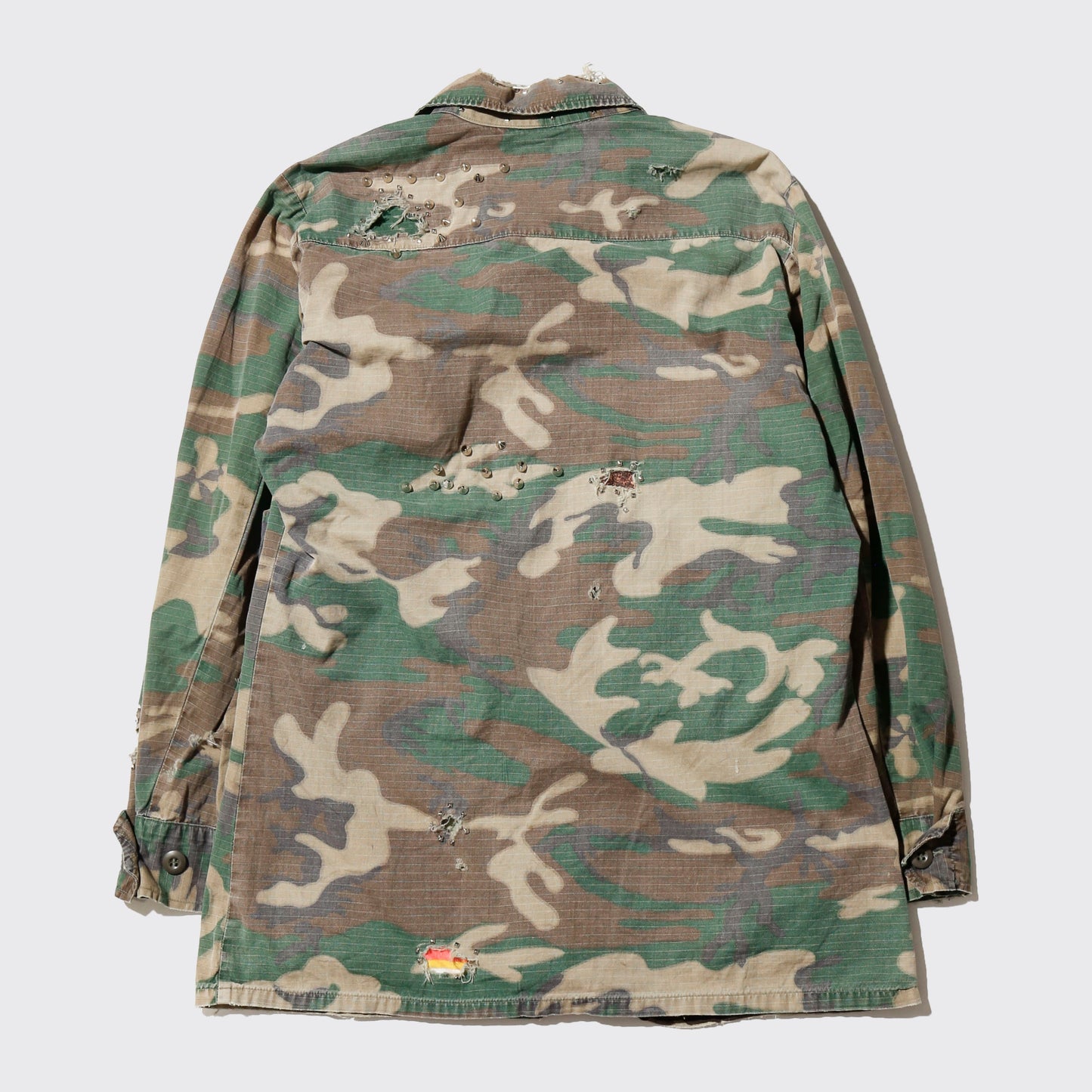 *one-off us army studs broken jungle fatigue jacket