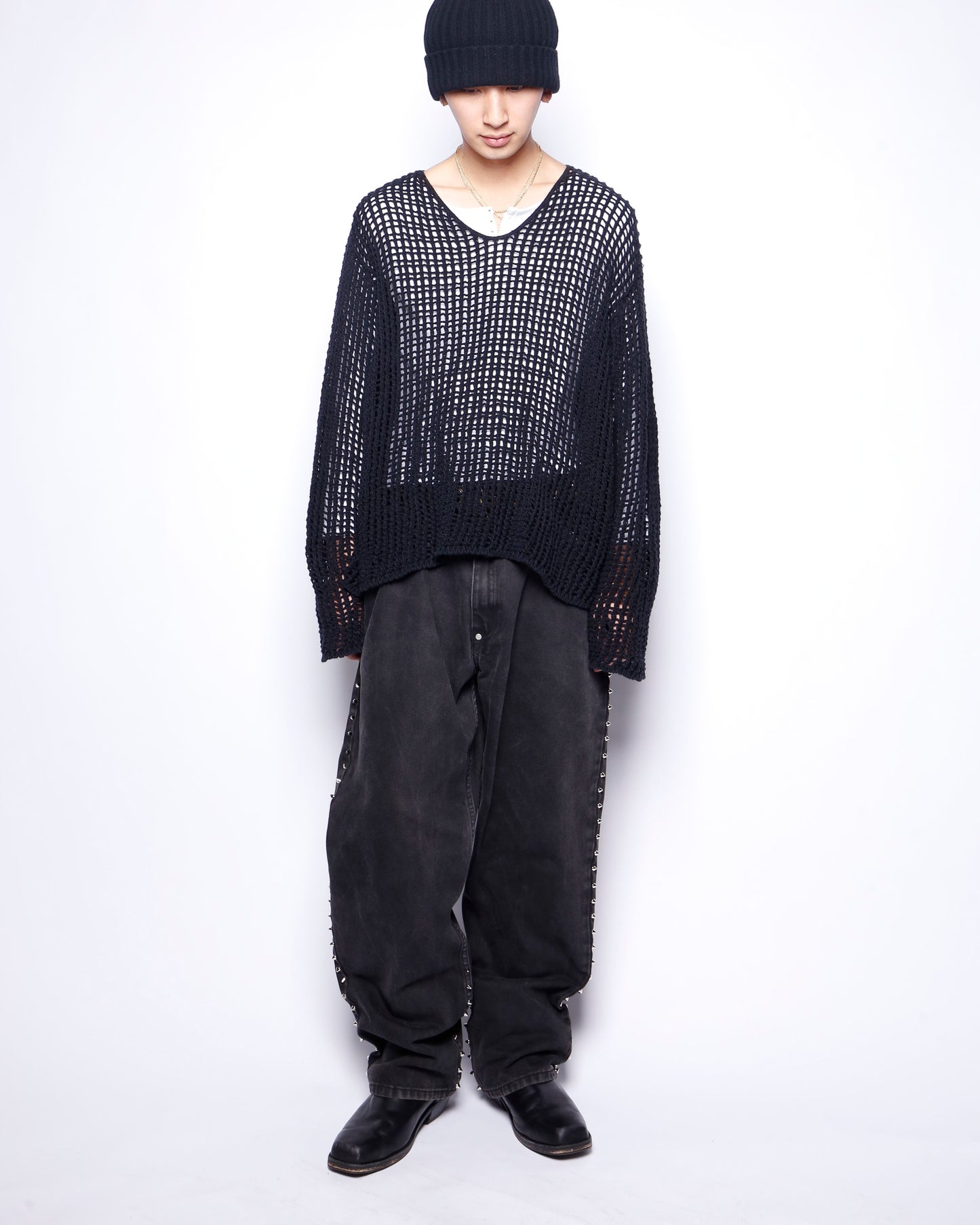 vintage fish net sweater