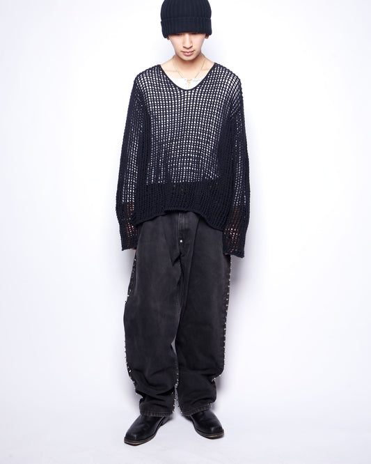 vintage fish net sweater