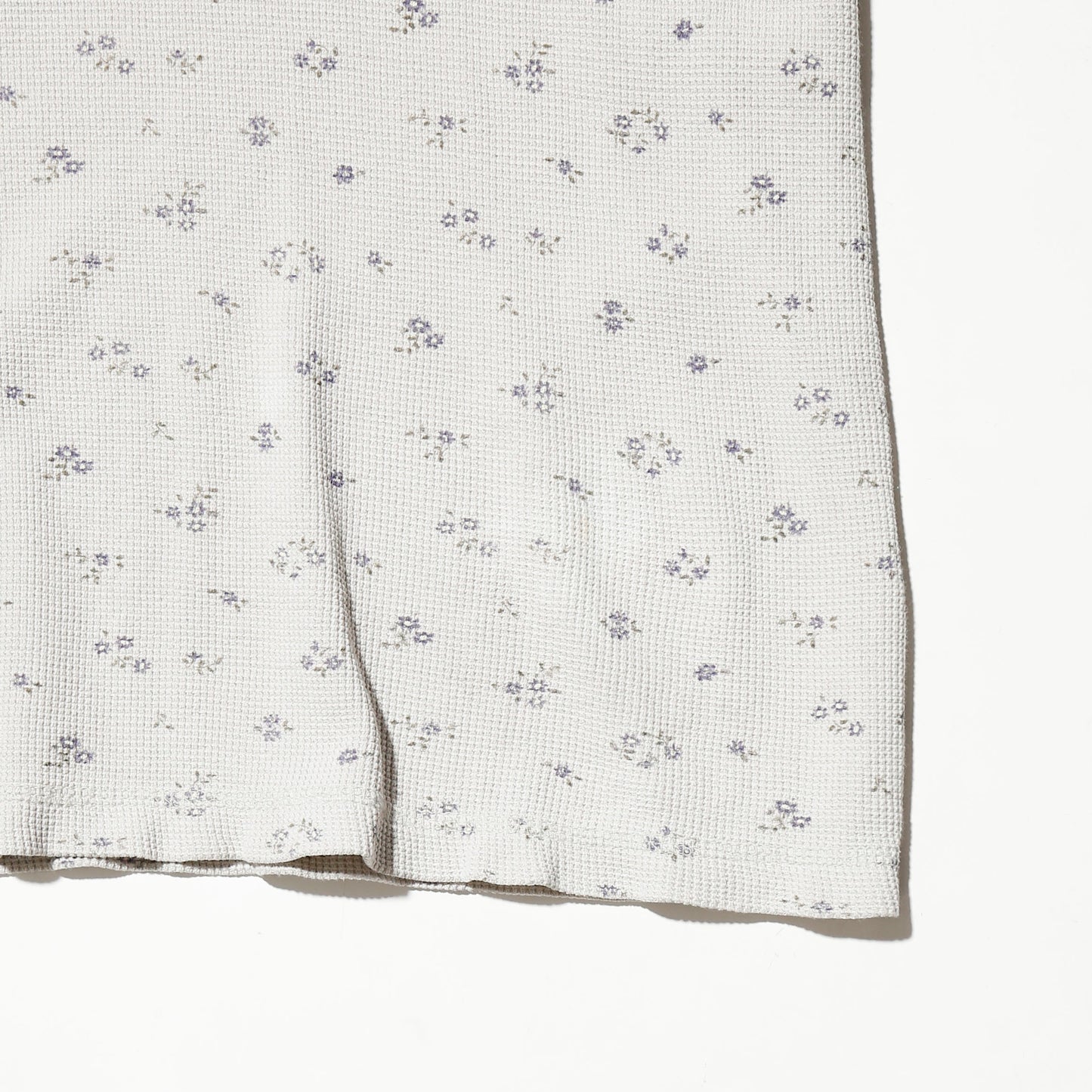 vintage cropped floral thermal cut sew