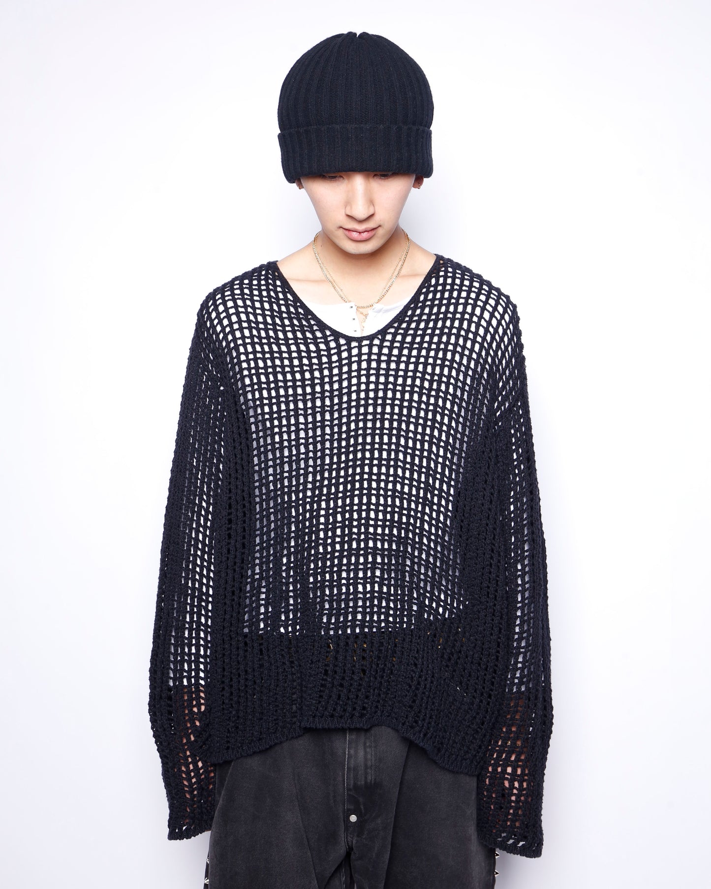 vintage fish net sweater