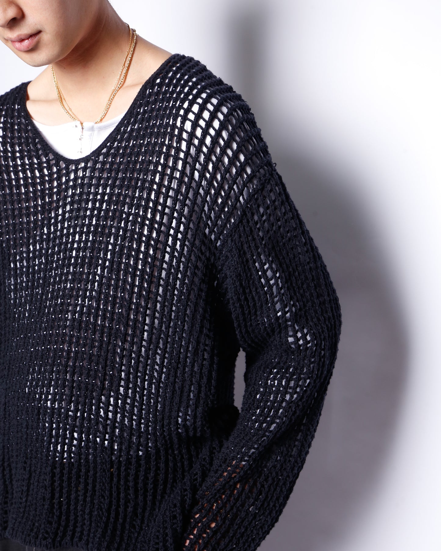 vintage fish net sweater