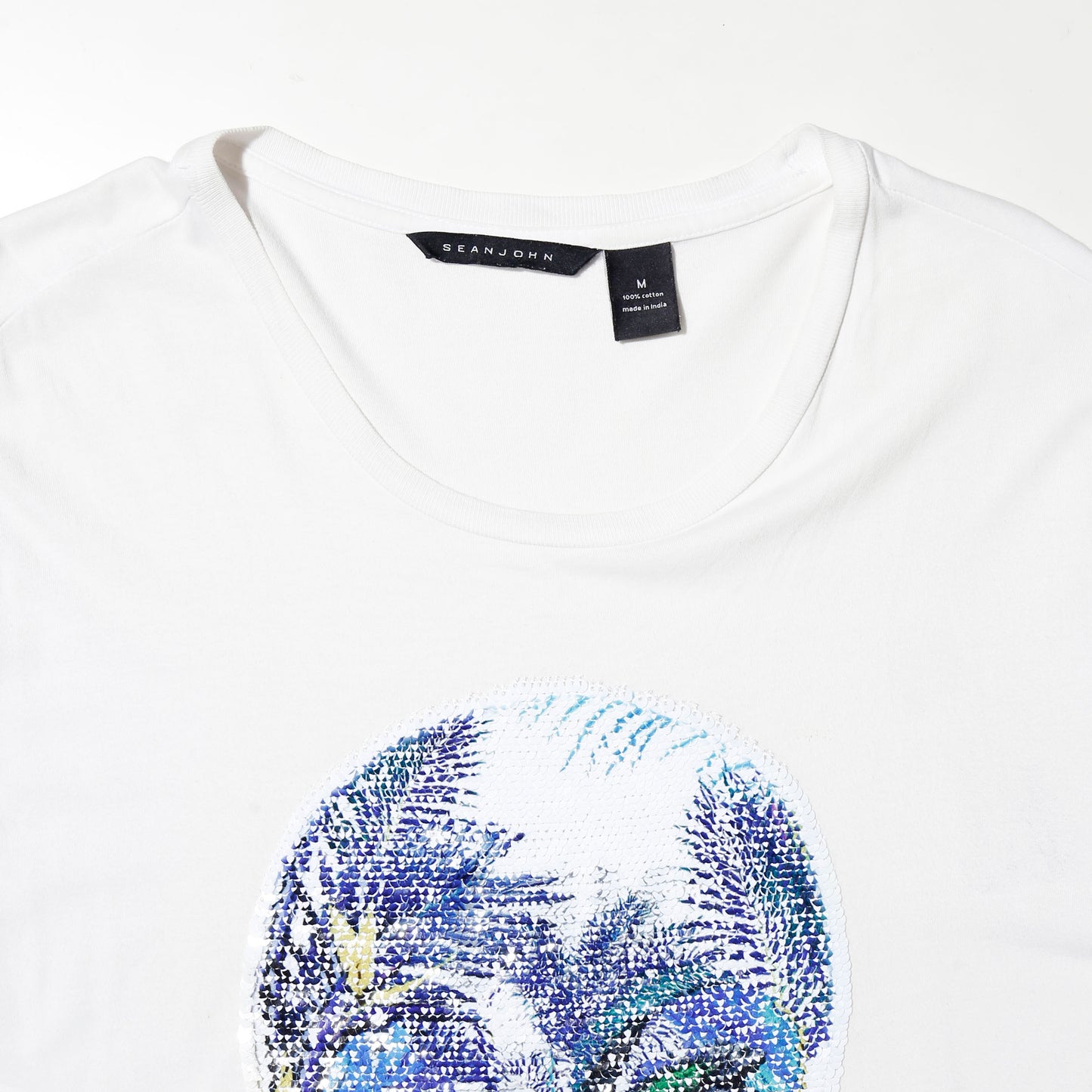 vintage sean john 2face spangle t-shirt