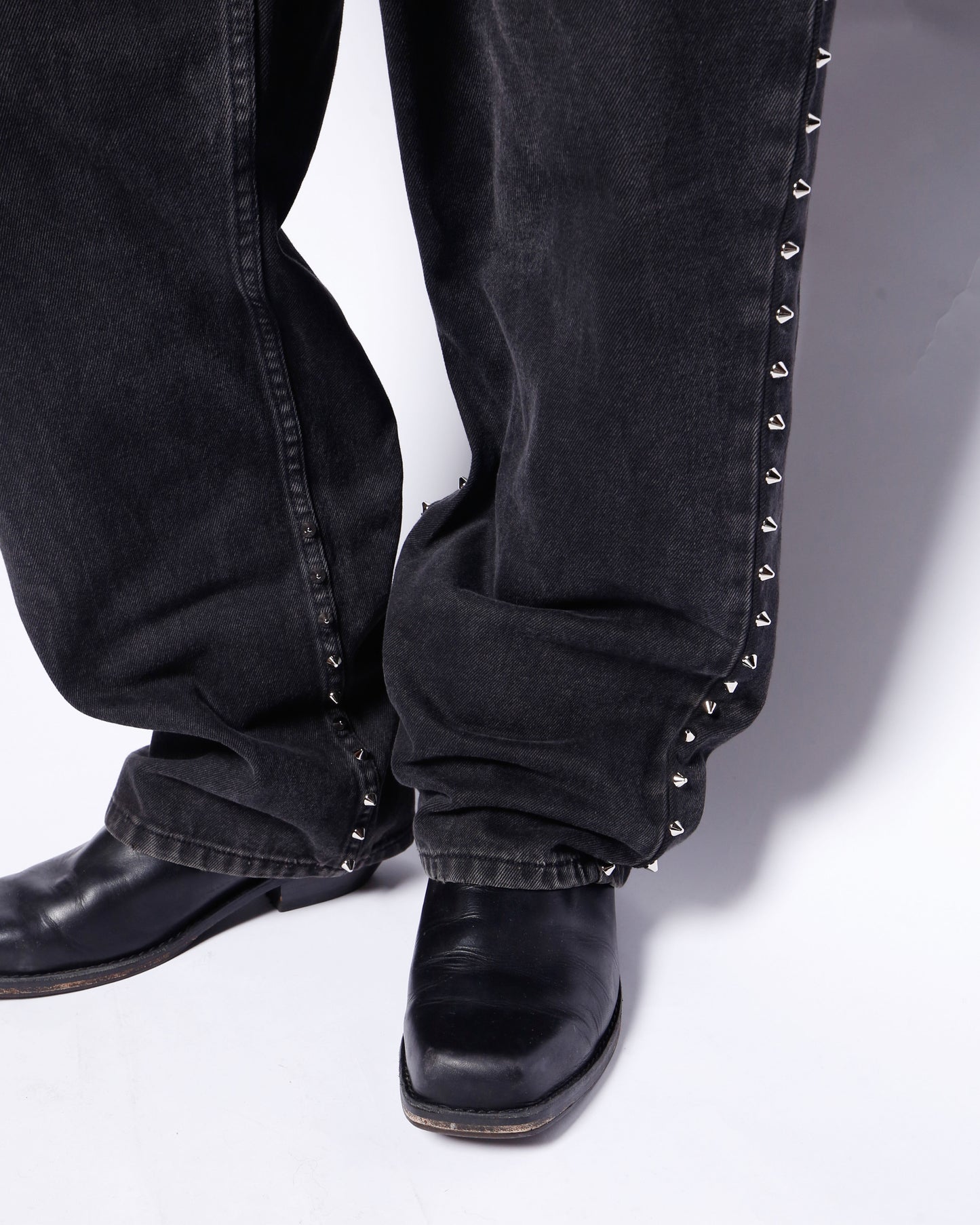 vintage sean john side studs baggy jeans