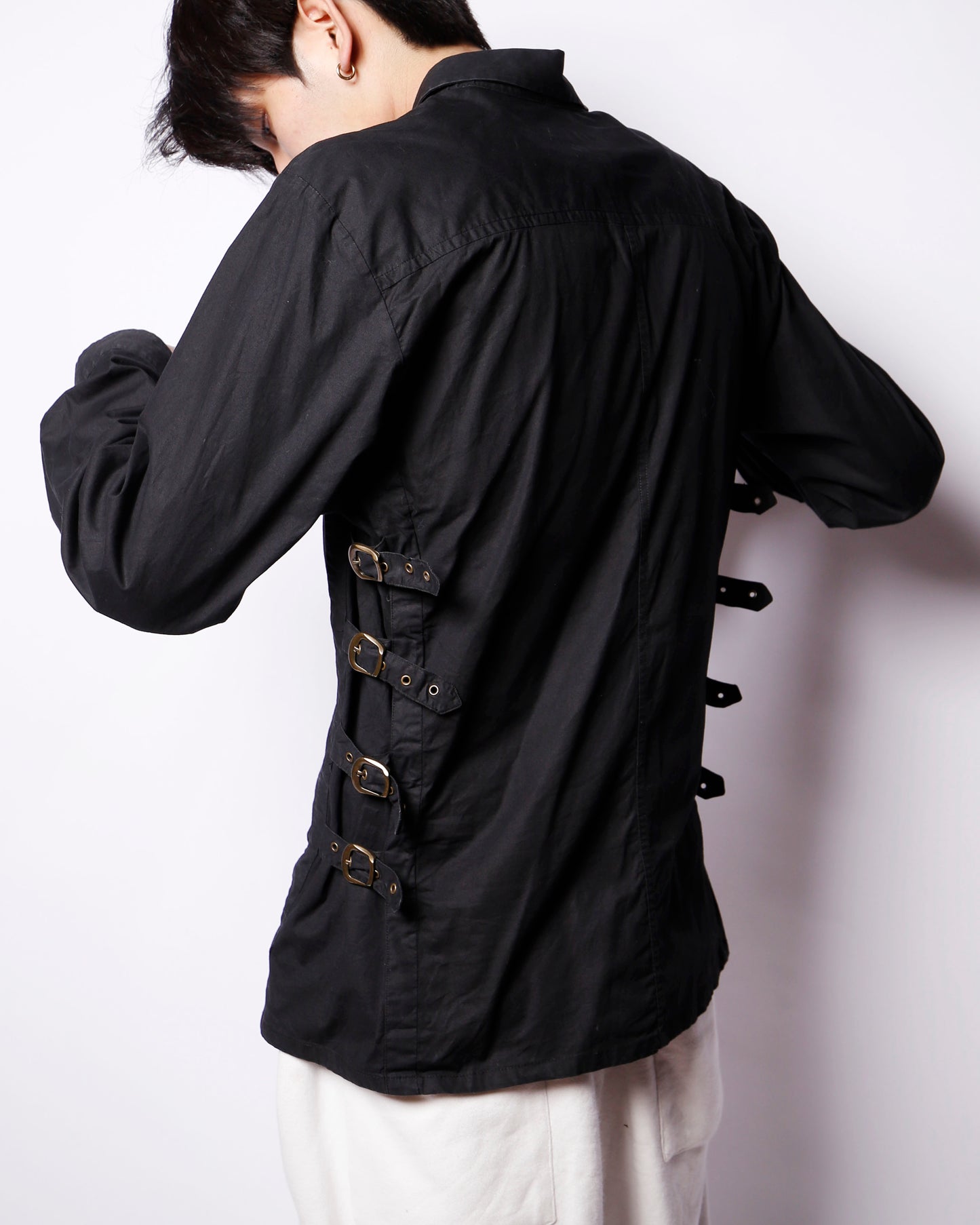 vintage bondage belted shirt