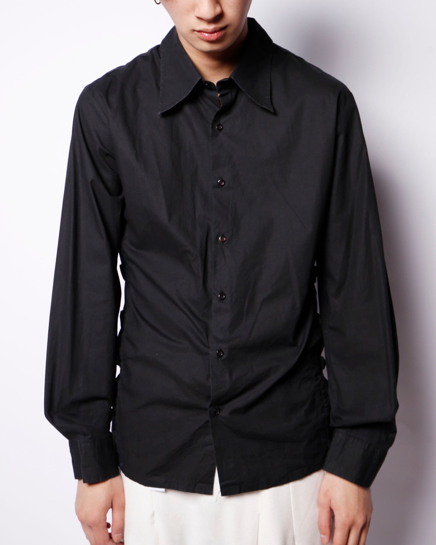 vintage bondage belted shirt