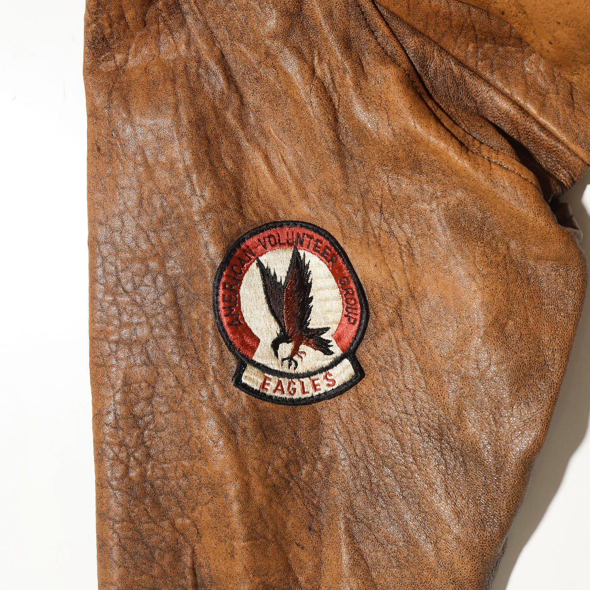 vintage 90's ceders military medal patch flight leather jacket