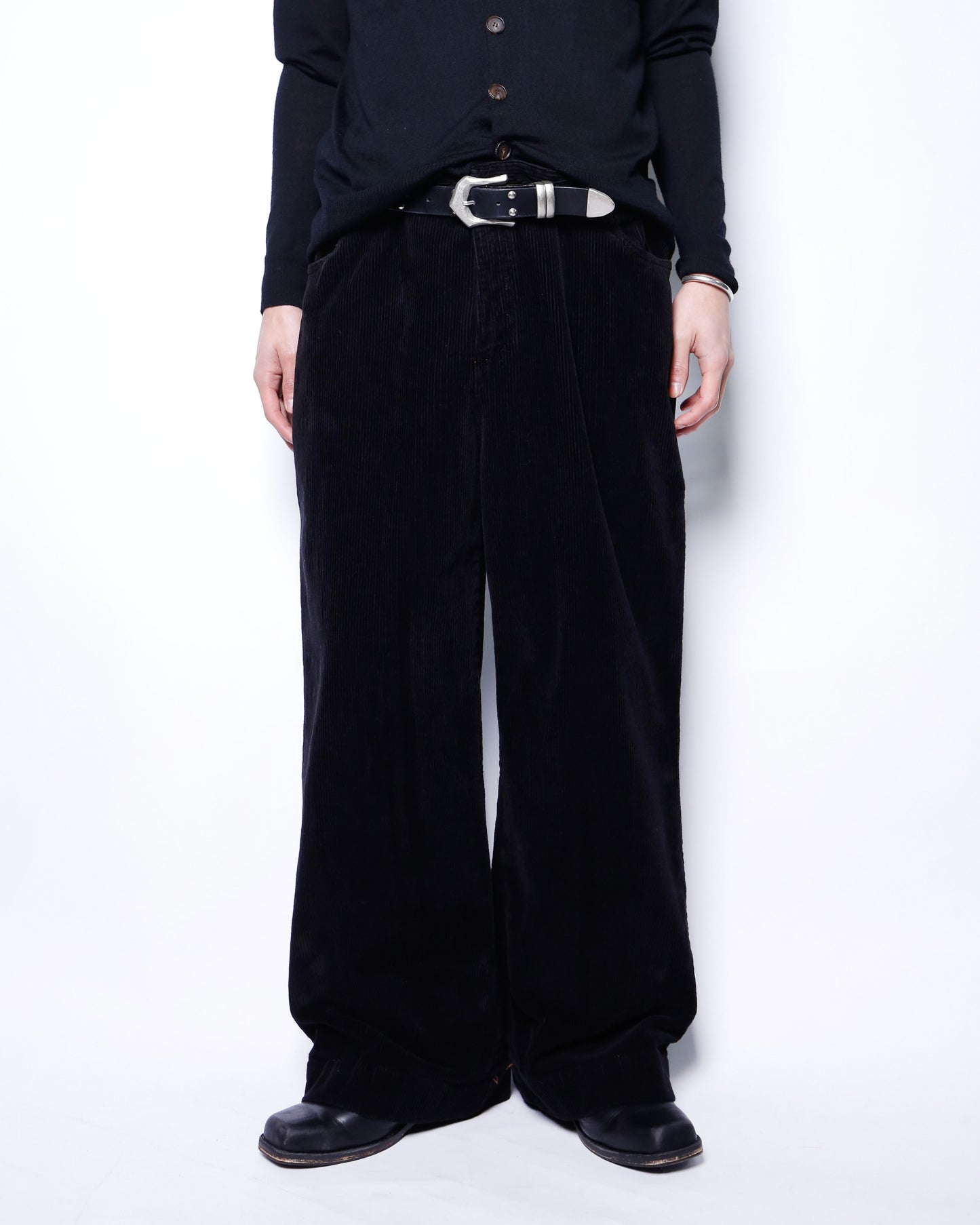 vintage corduroy wide leg trousers