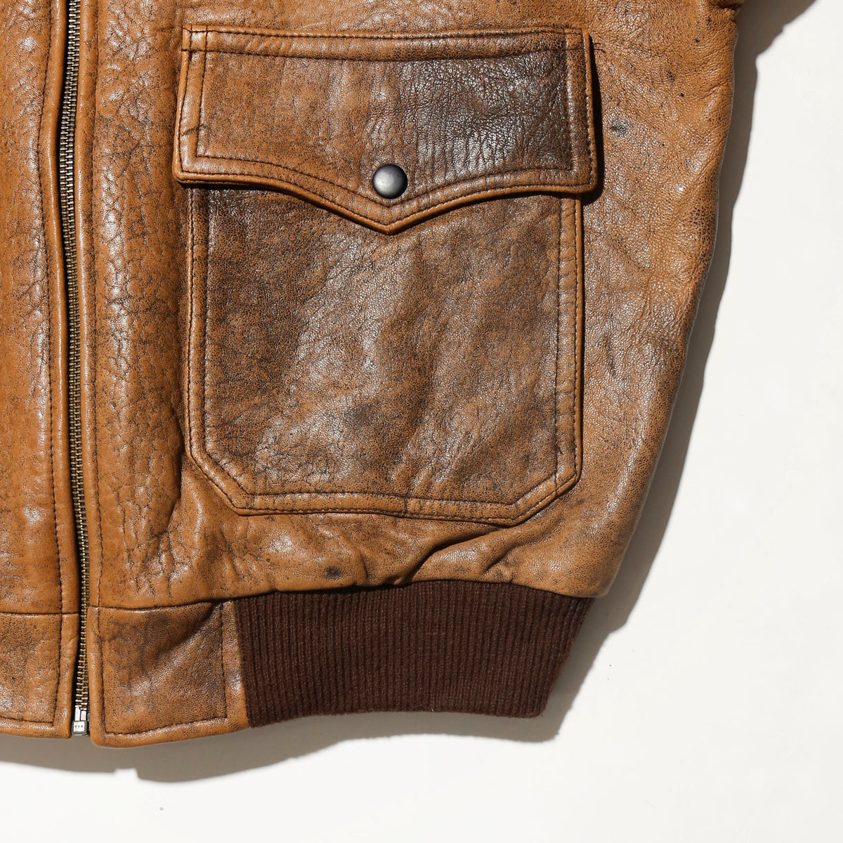 vintage 90's ceders military medal patch flight leather jacket