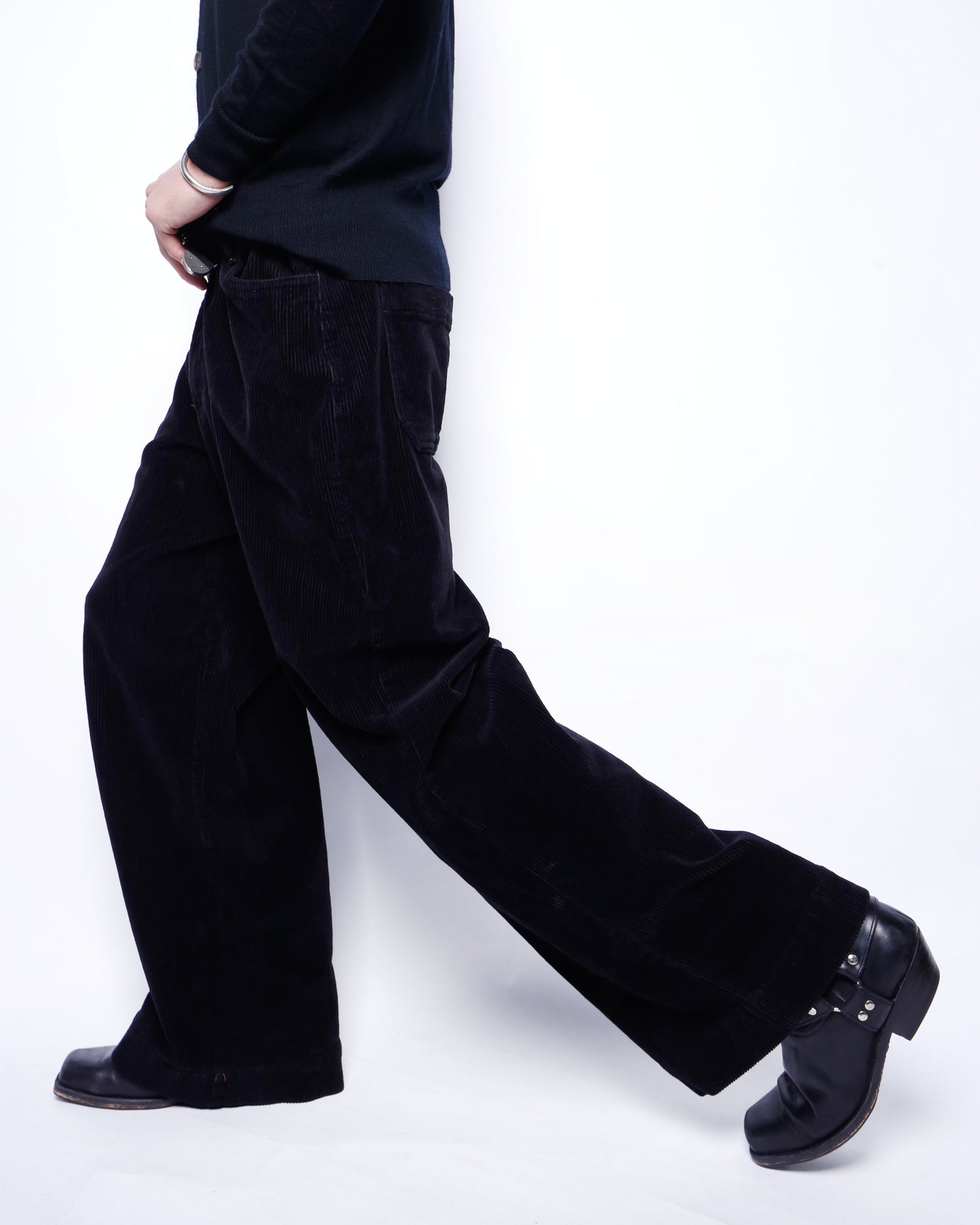 vintage corduroy wide leg trousers