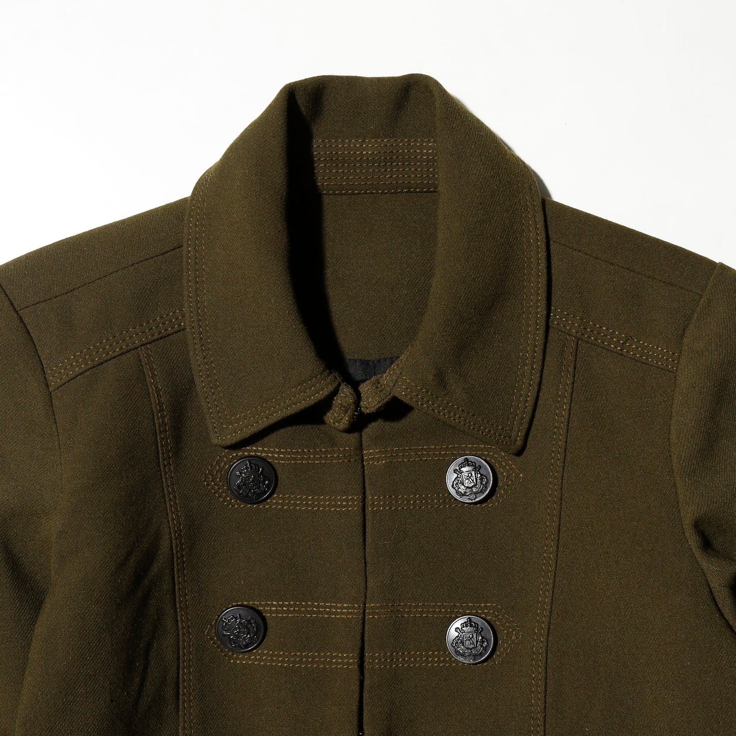 vintage cropped gabardine napoleon jacket