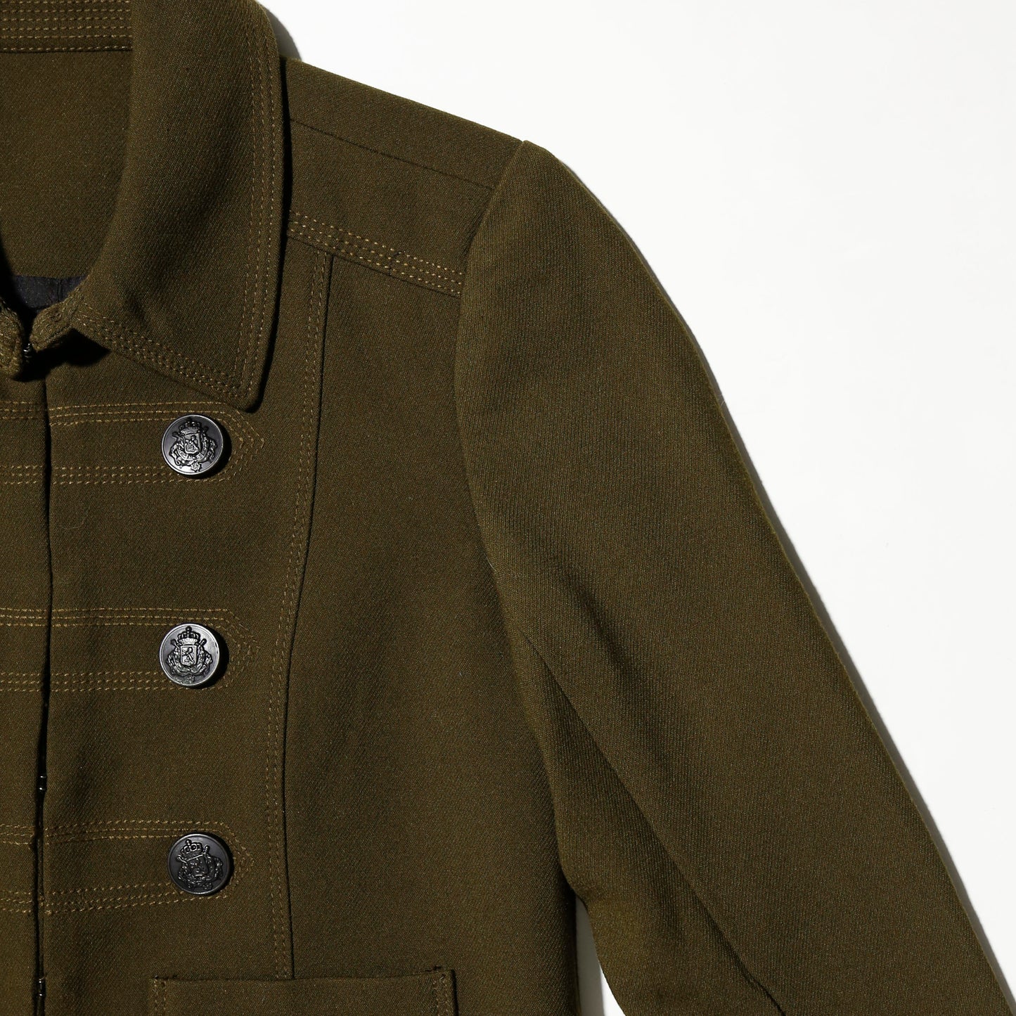 vintage cropped gabardine napoleon jacket