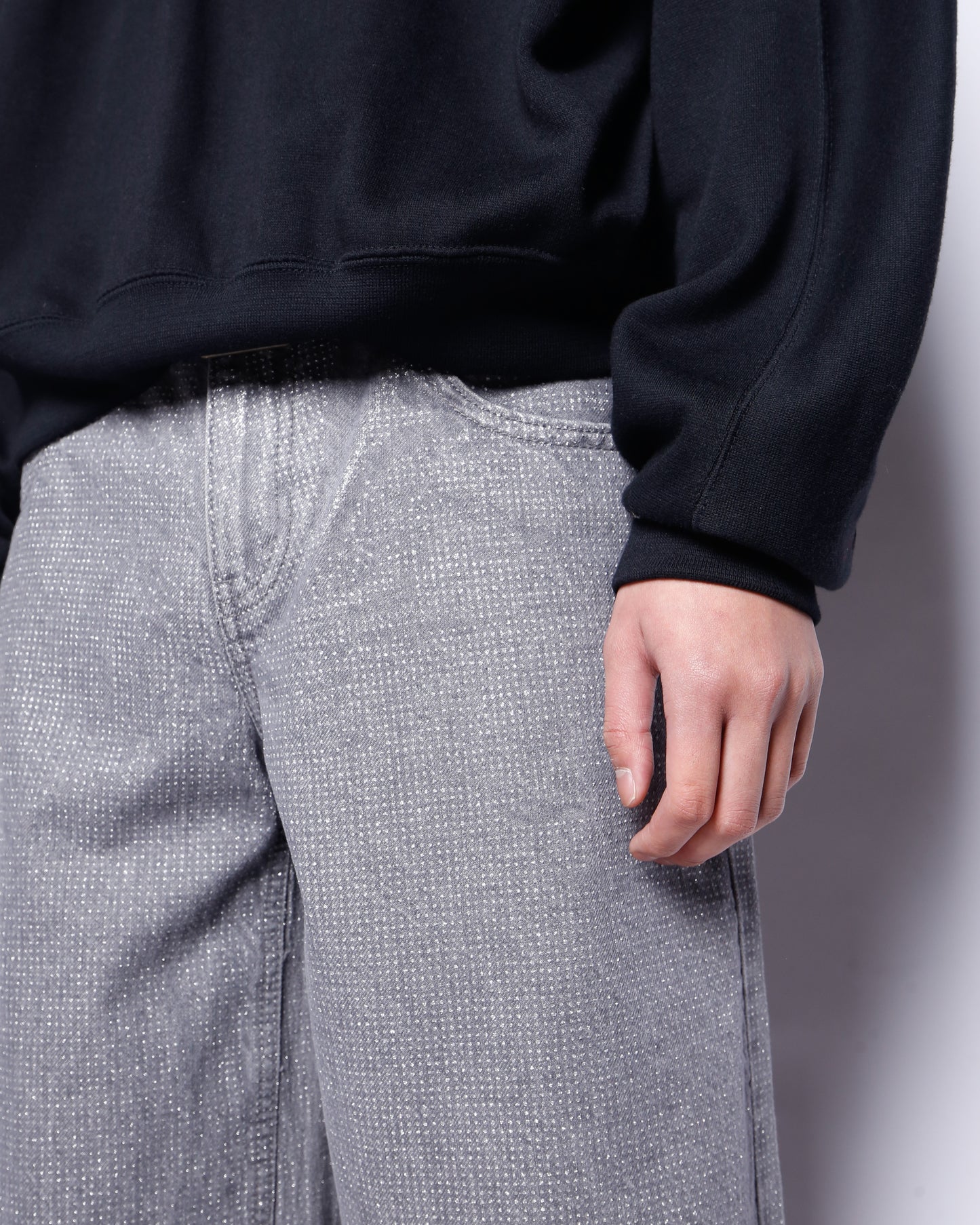 vintage shinny baggy jeans