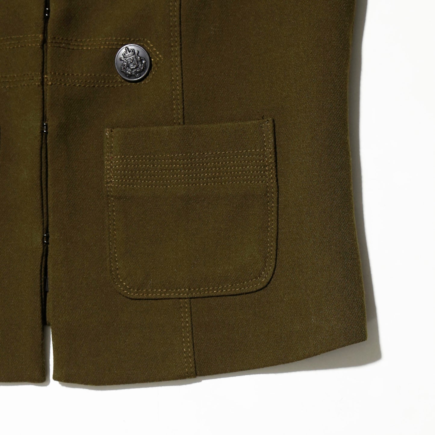 vintage cropped gabardine napoleon jacket