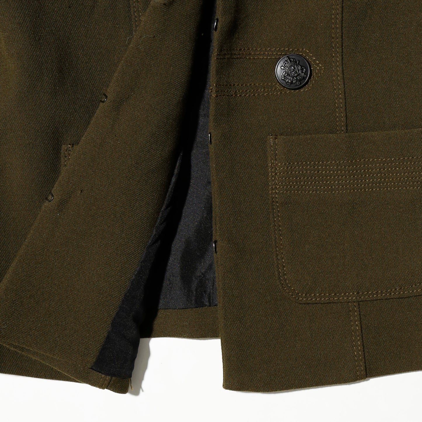 vintage cropped gabardine napoleon jacket