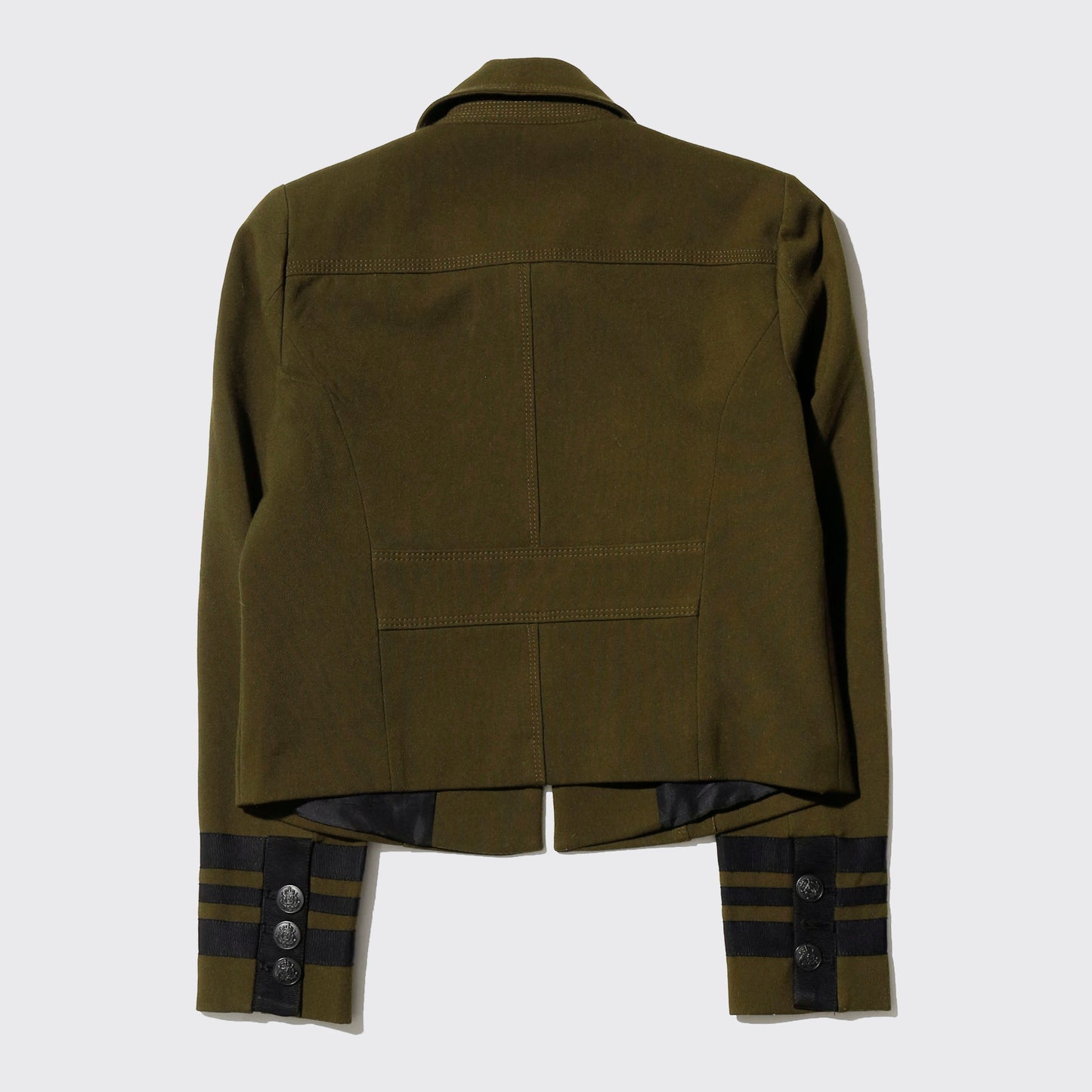 vintage cropped gabardine napoleon jacket