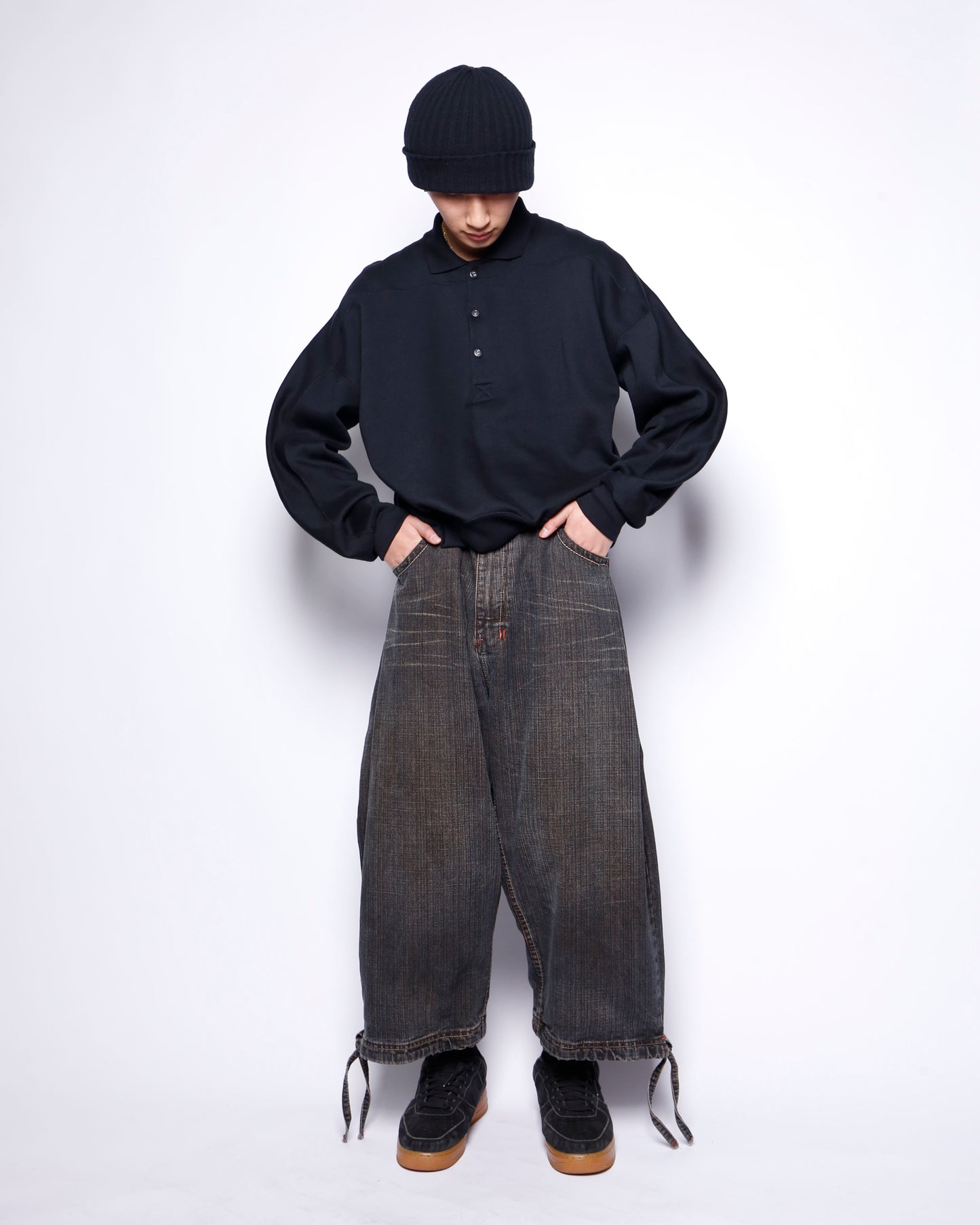 vintage cropped polo sweat
