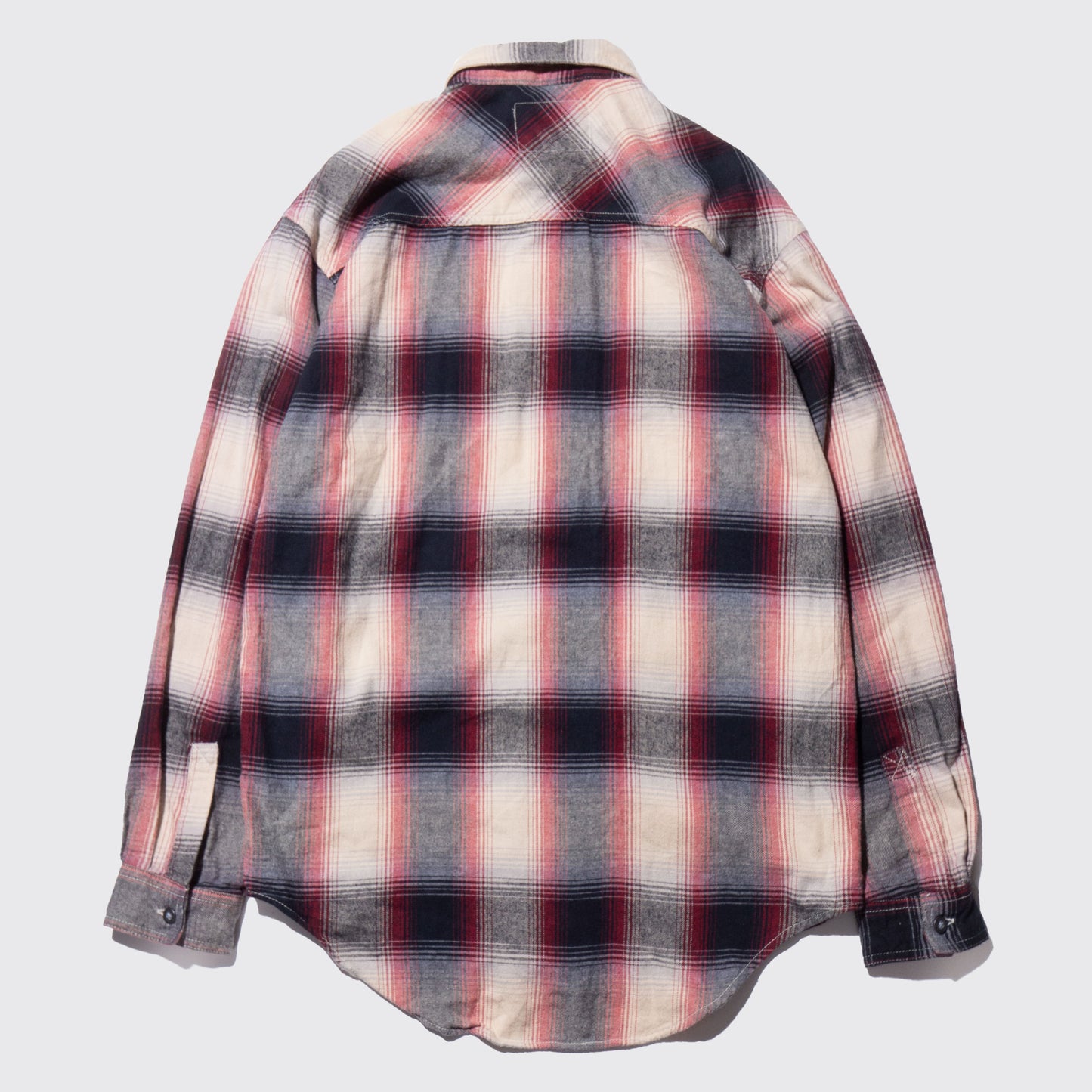 vintage levi's ombre check western shirt