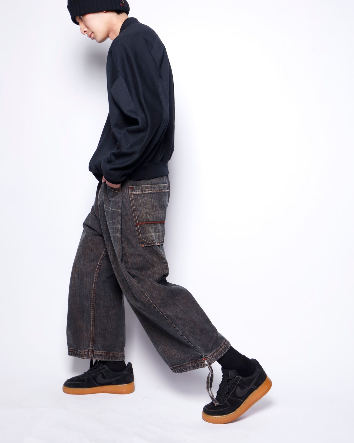 vintage tucke dust baggy shorts