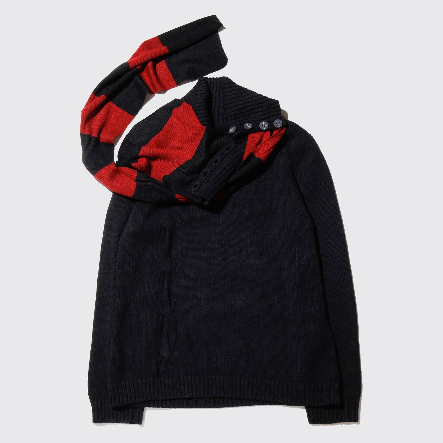 *one-off with muffler sweater