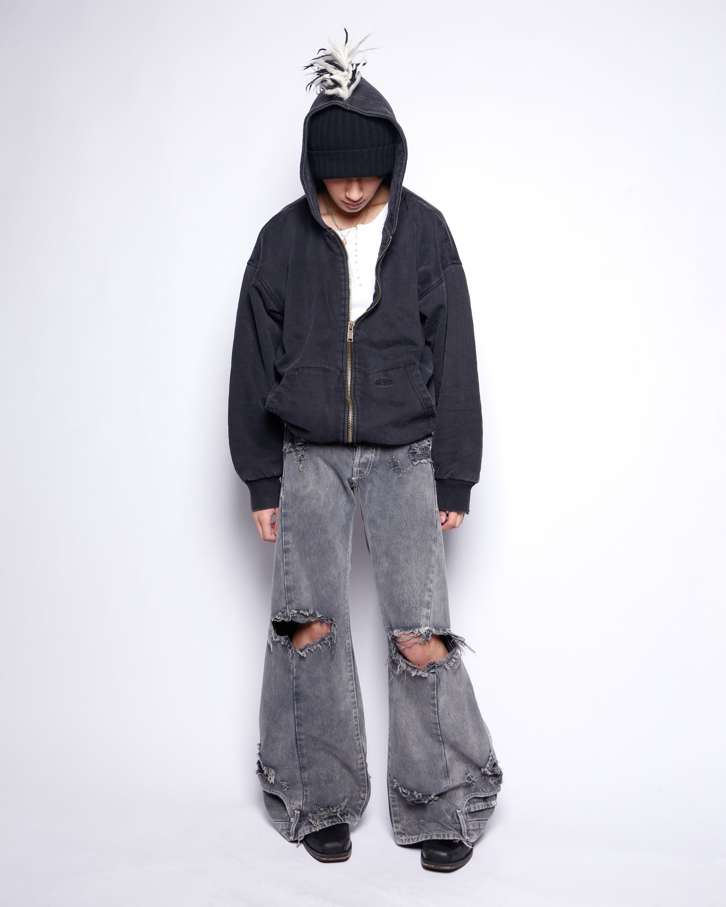 *one-off mohawk hoodie *with liner