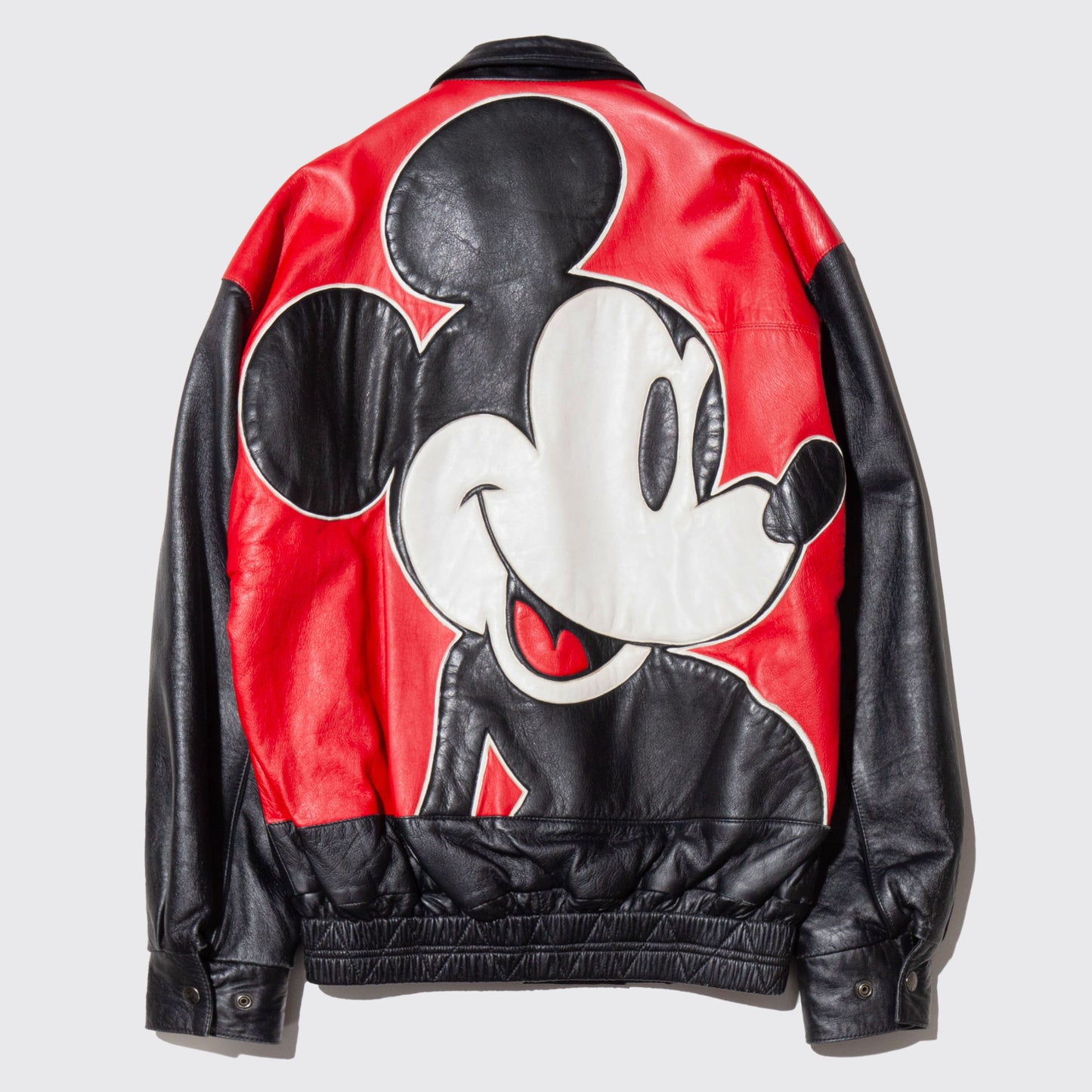 vintage 90's Disney mickey mouse leather jacket