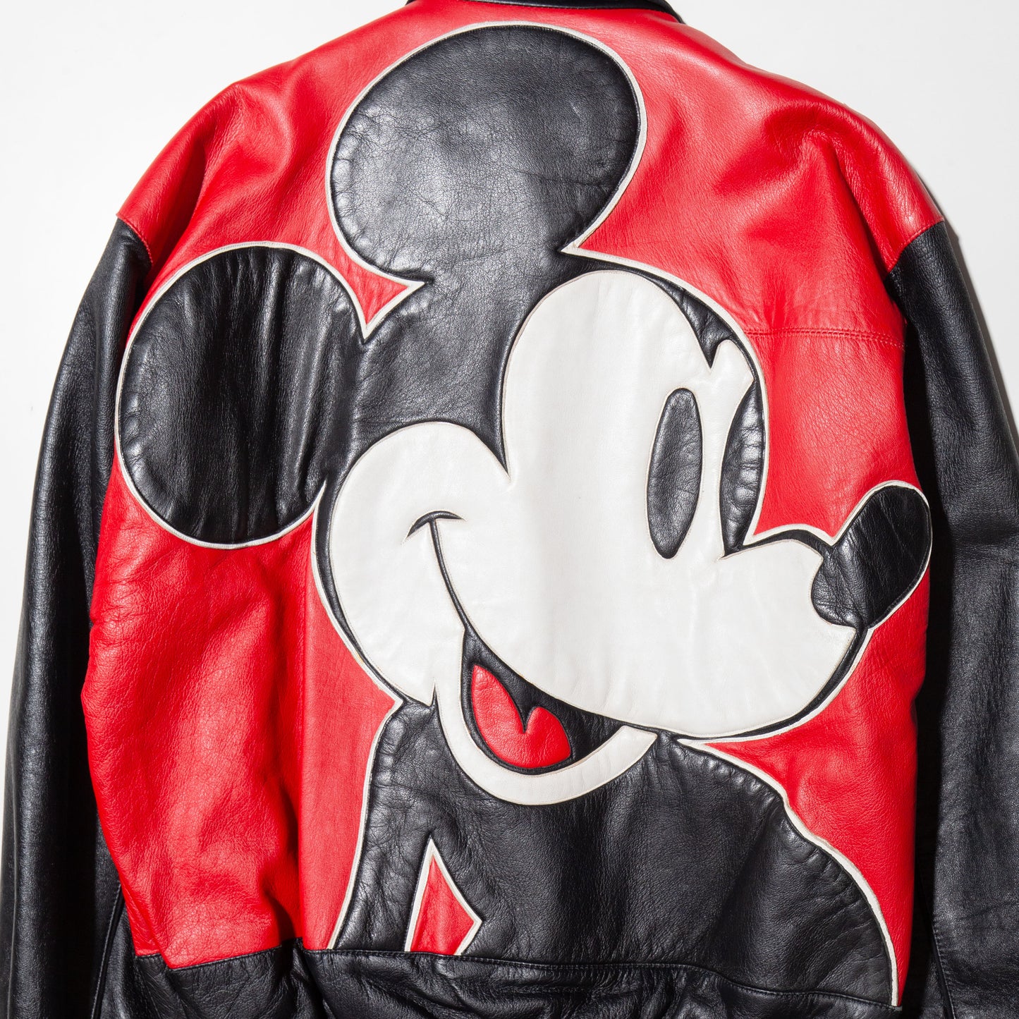 vintage 90's Disney mickey mouse leather jacket