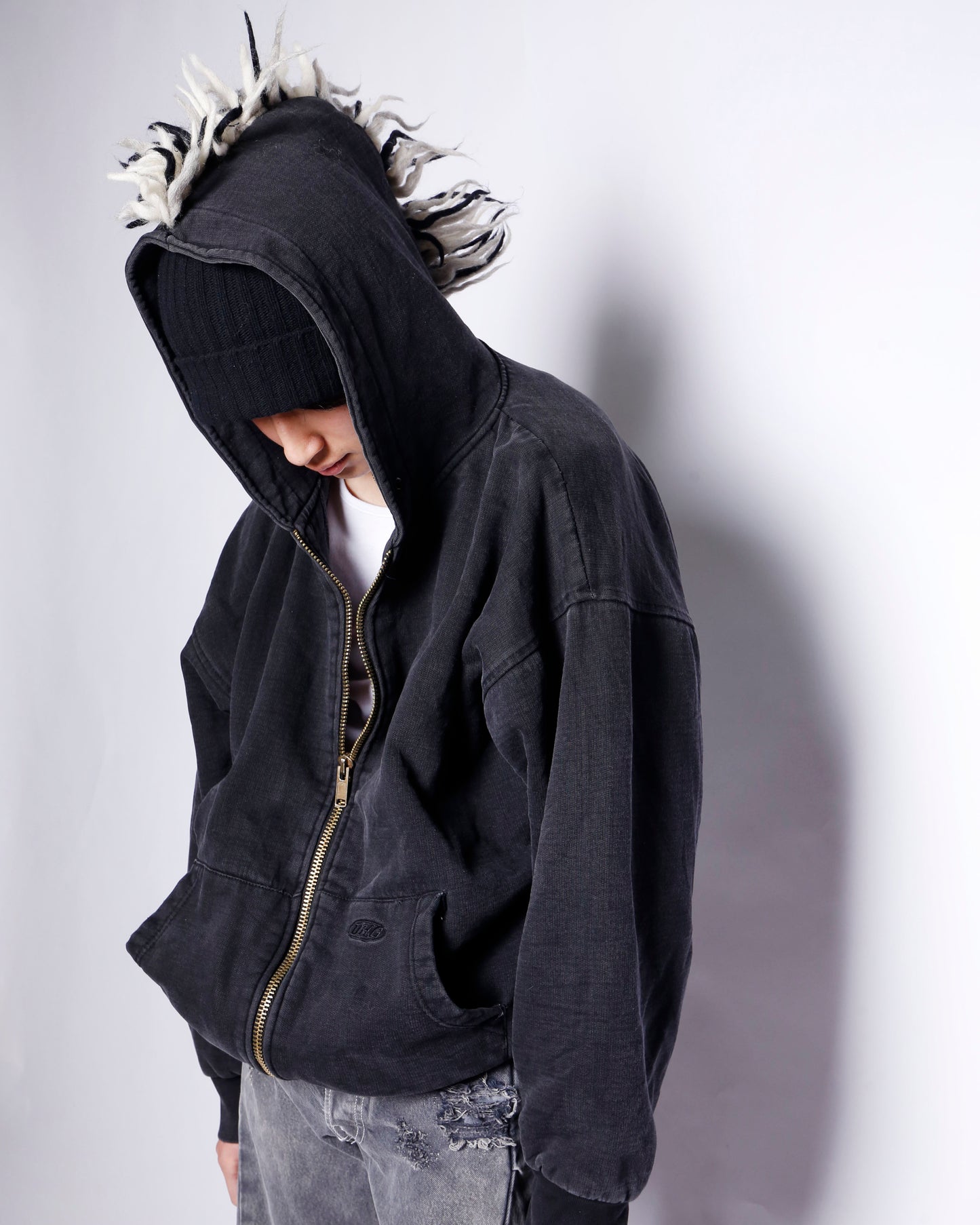 *one-off mohawk hoodie *with liner