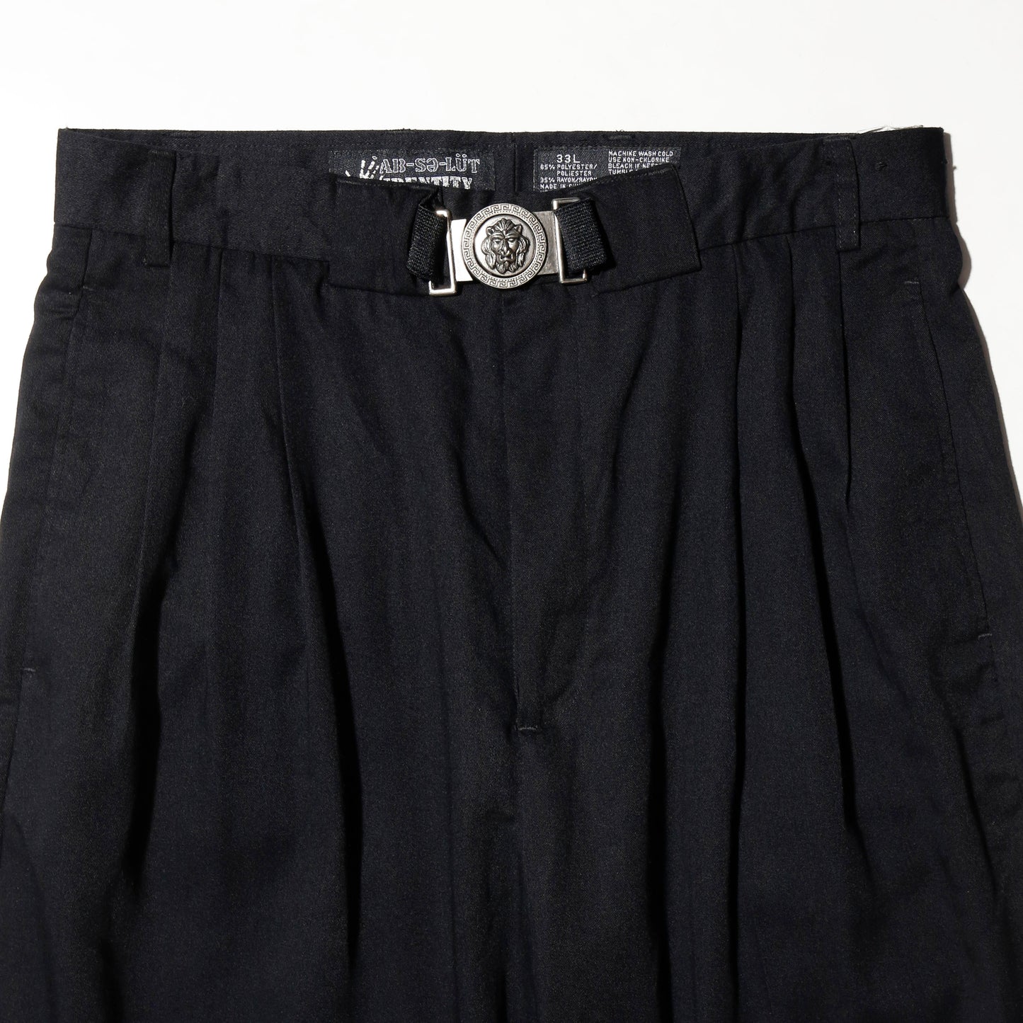 vintage 90's buckle tapered slacks
